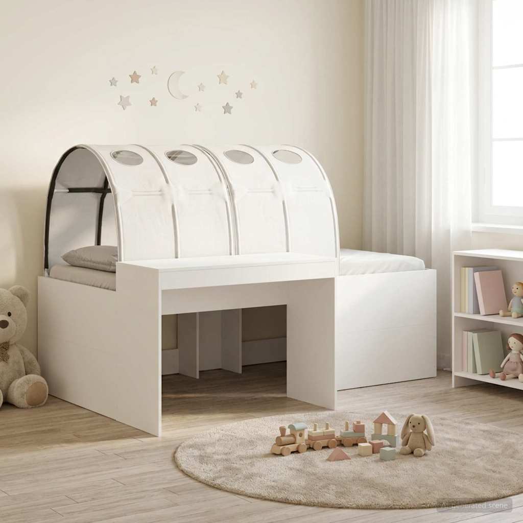 Lit avec Tunnel 4 pcs Chêne Artisanal et Blanc - XIOS