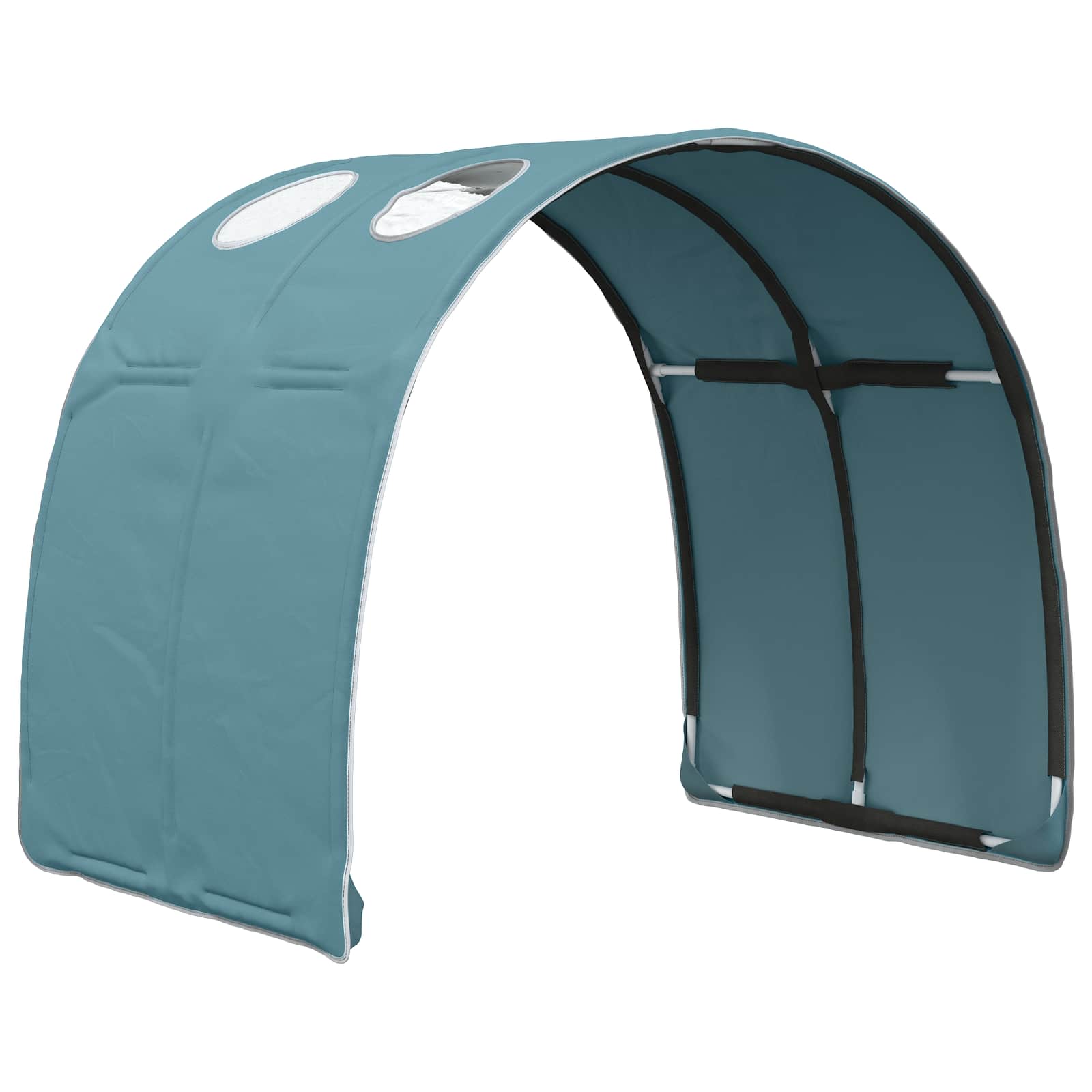Lit avec Tunnel 3 pc Chêne Sonoma et bleu clair - XIOS