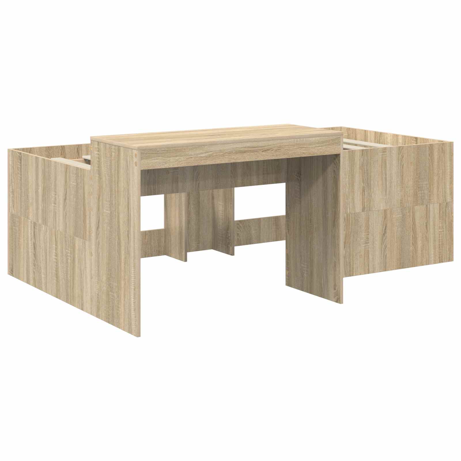 Lit haut pour enfants avec bureau 3 pc Bois d'ingénierie - XIOS