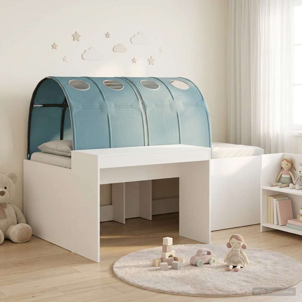 Lit avec Tunnel 4 pcs Chêne Artisanal et Bleu Clair - XIOS