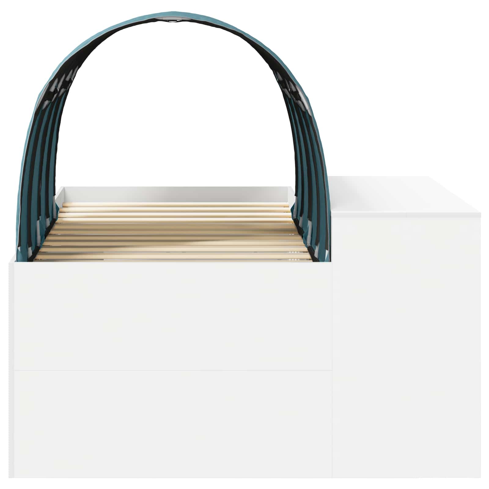 Lit avec Tunnel 3 pc Chêne Artisanal et Bleu Clair - XIOS
