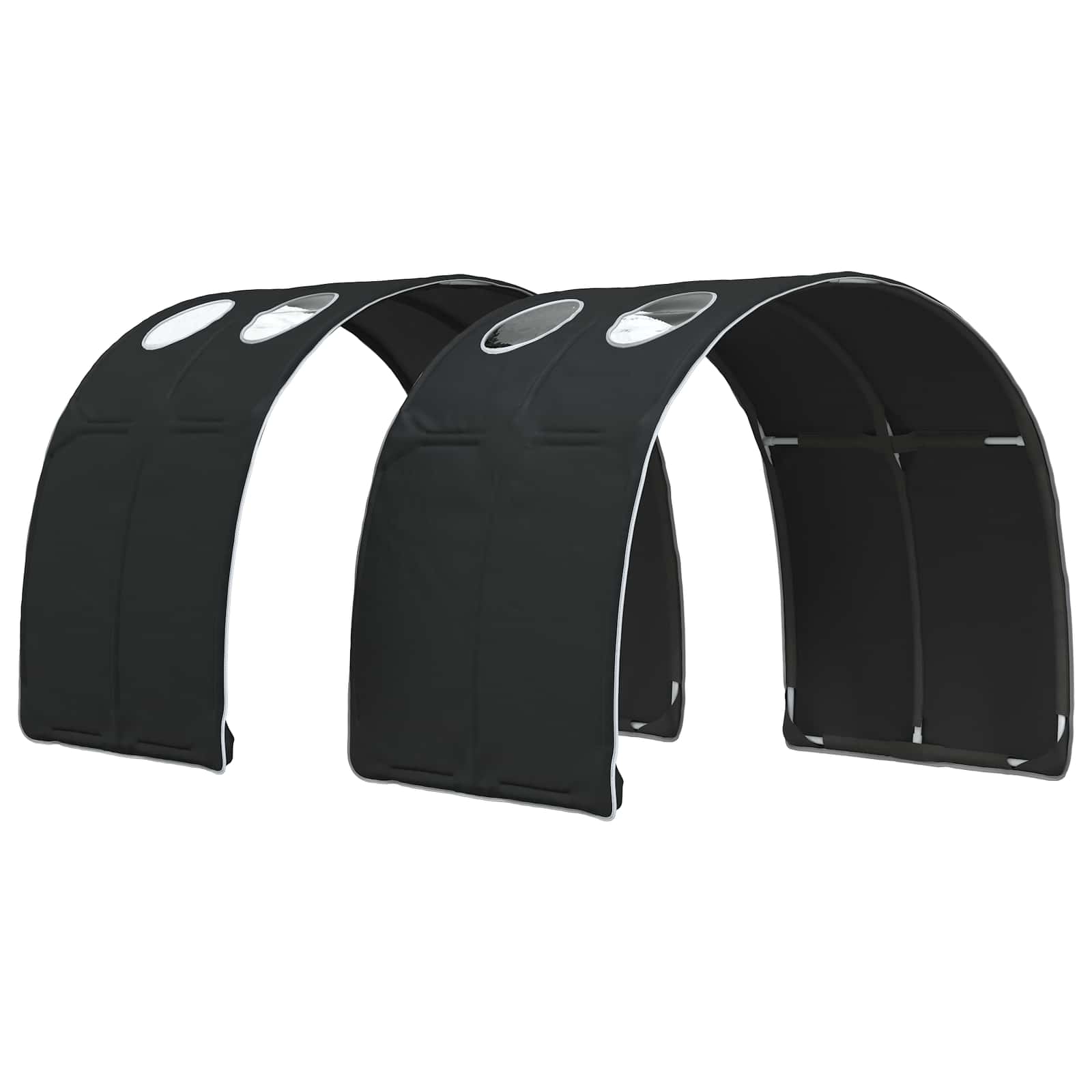 Lit avec Tunnel 3 pc Chêne Artisanal et Noir Bois d'ingénierie - XIOS