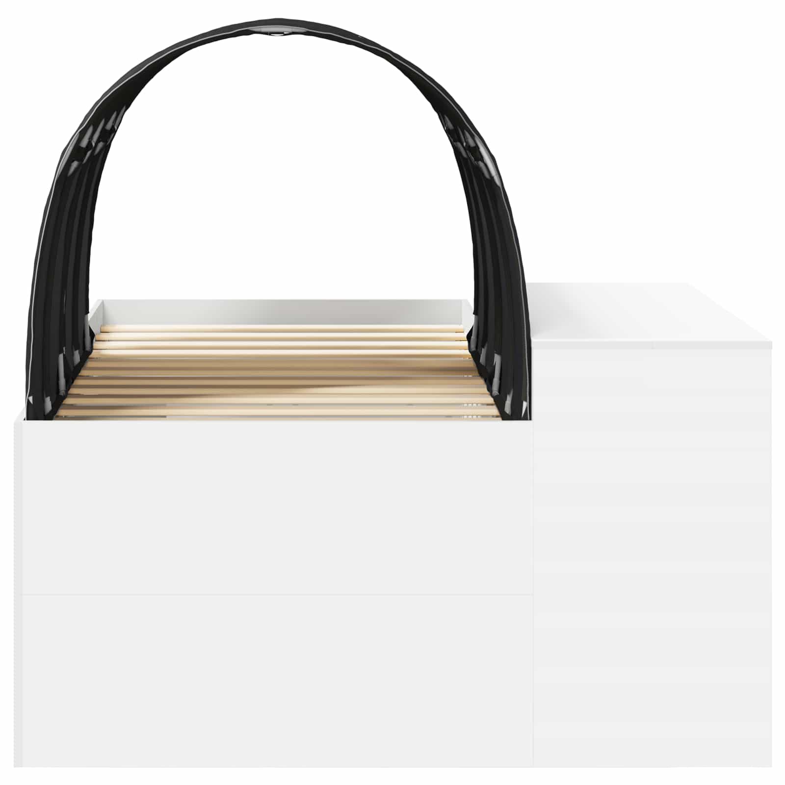 Lit avec Tunnel 3 pc Chêne Artisanal et Noir Bois d'ingénierie - XIOS