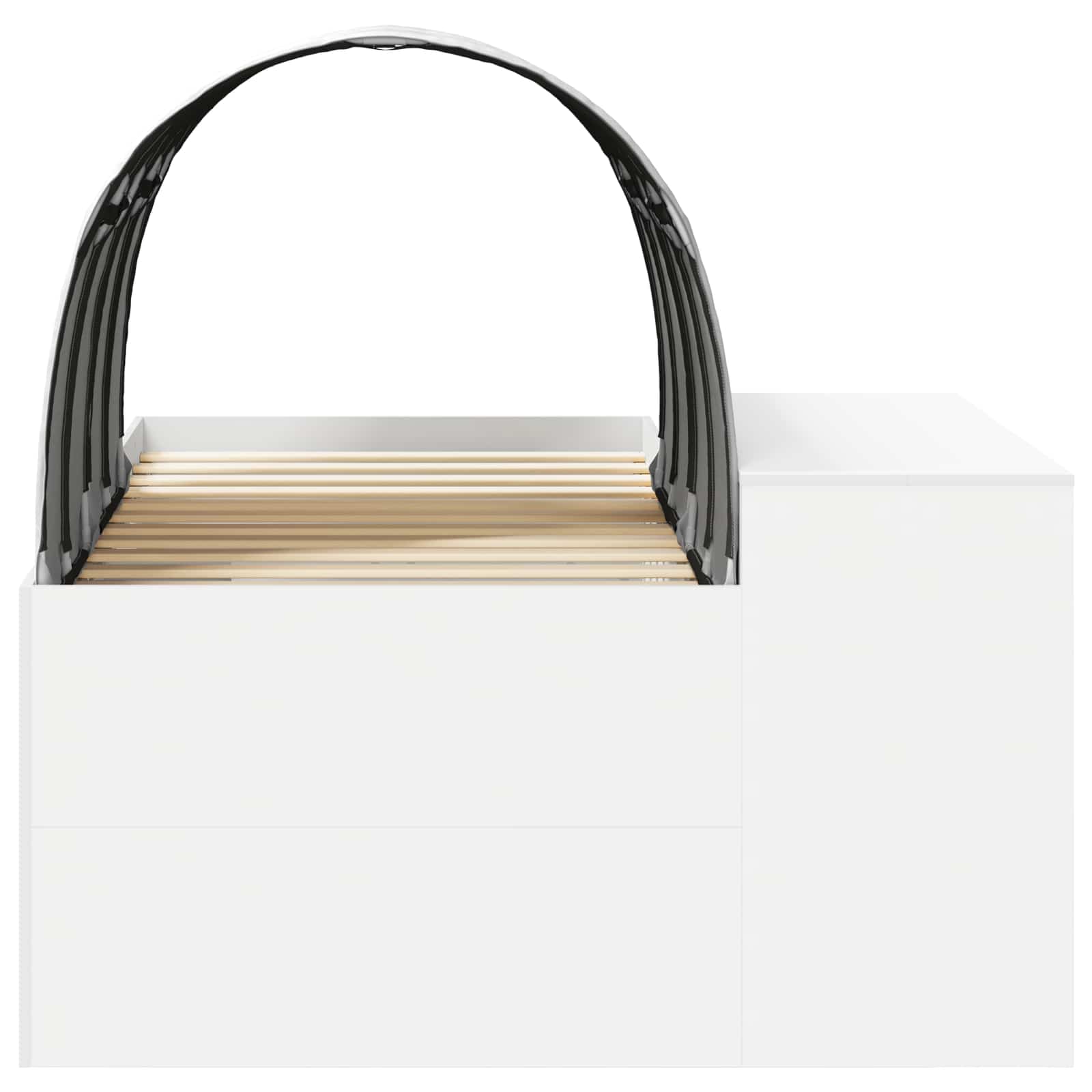 Lit avec Tunnel 3 pc Chêne Artisanal et Blanc Bois d'ingénierie - XIOS