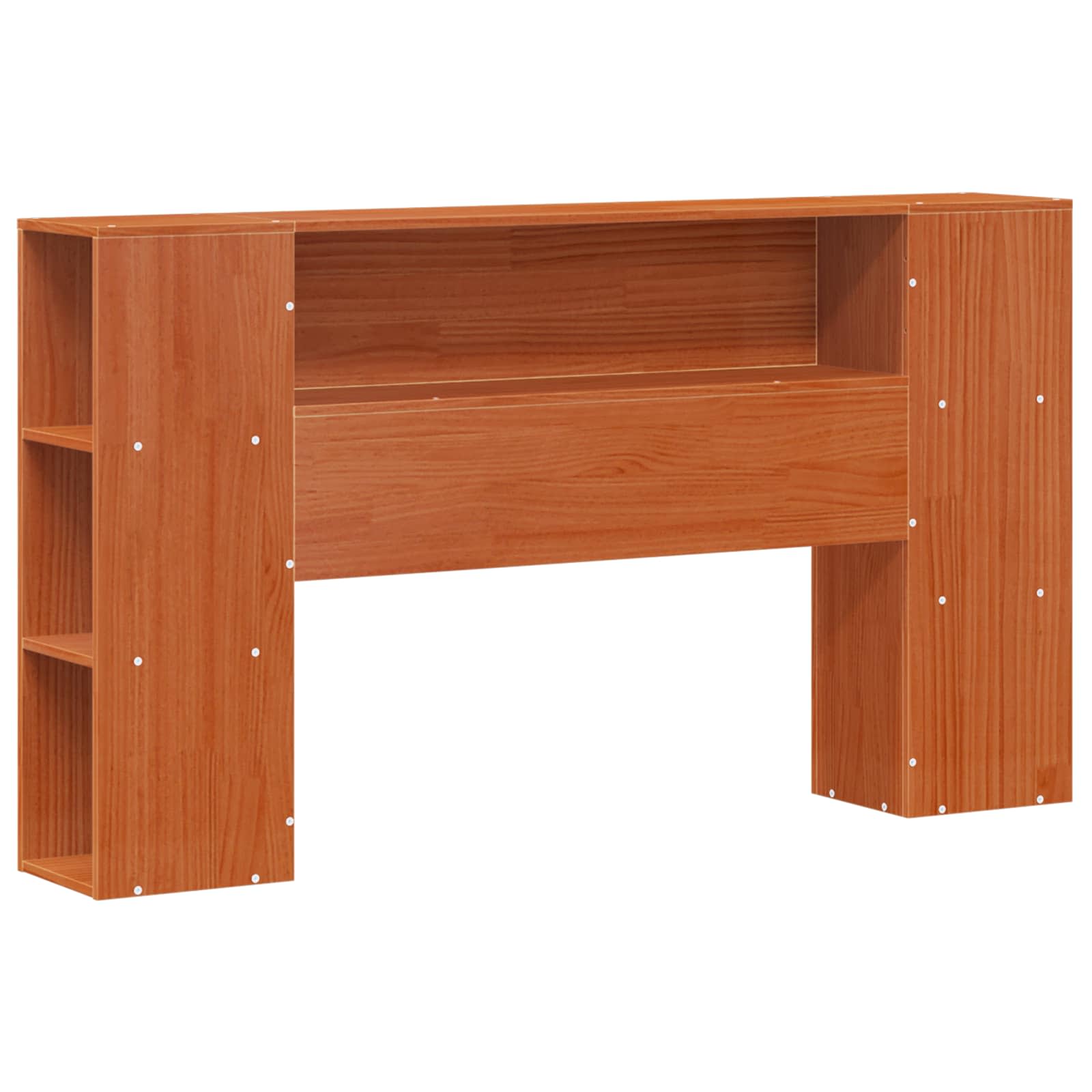 Cadre de lit avec tête de lit de rangement Cire marron - XIOS