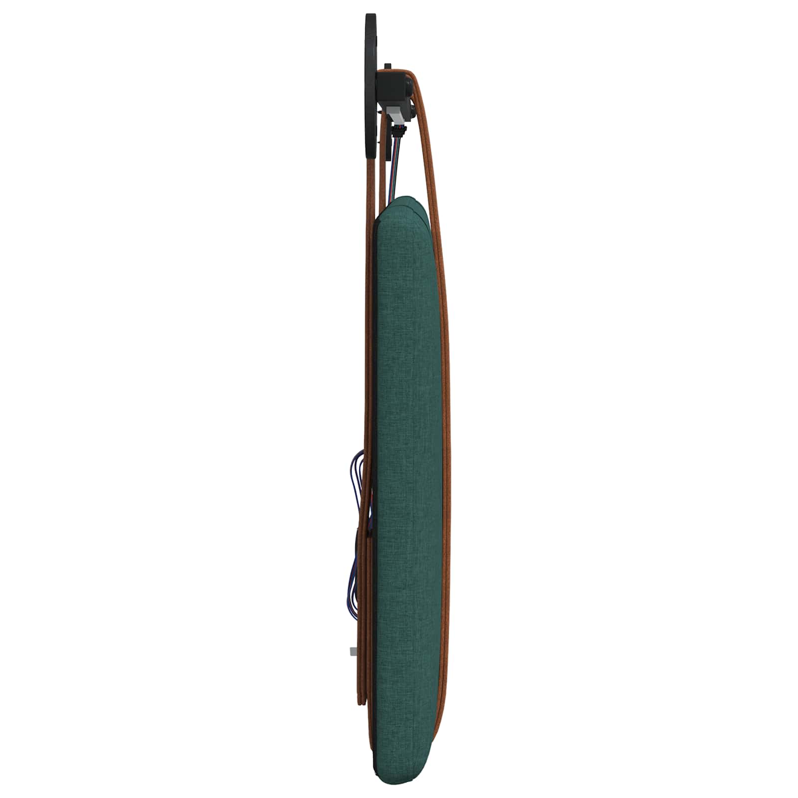 Tête de lit suspendue Avec lumière LED Vert foncé PU antique - XIOS