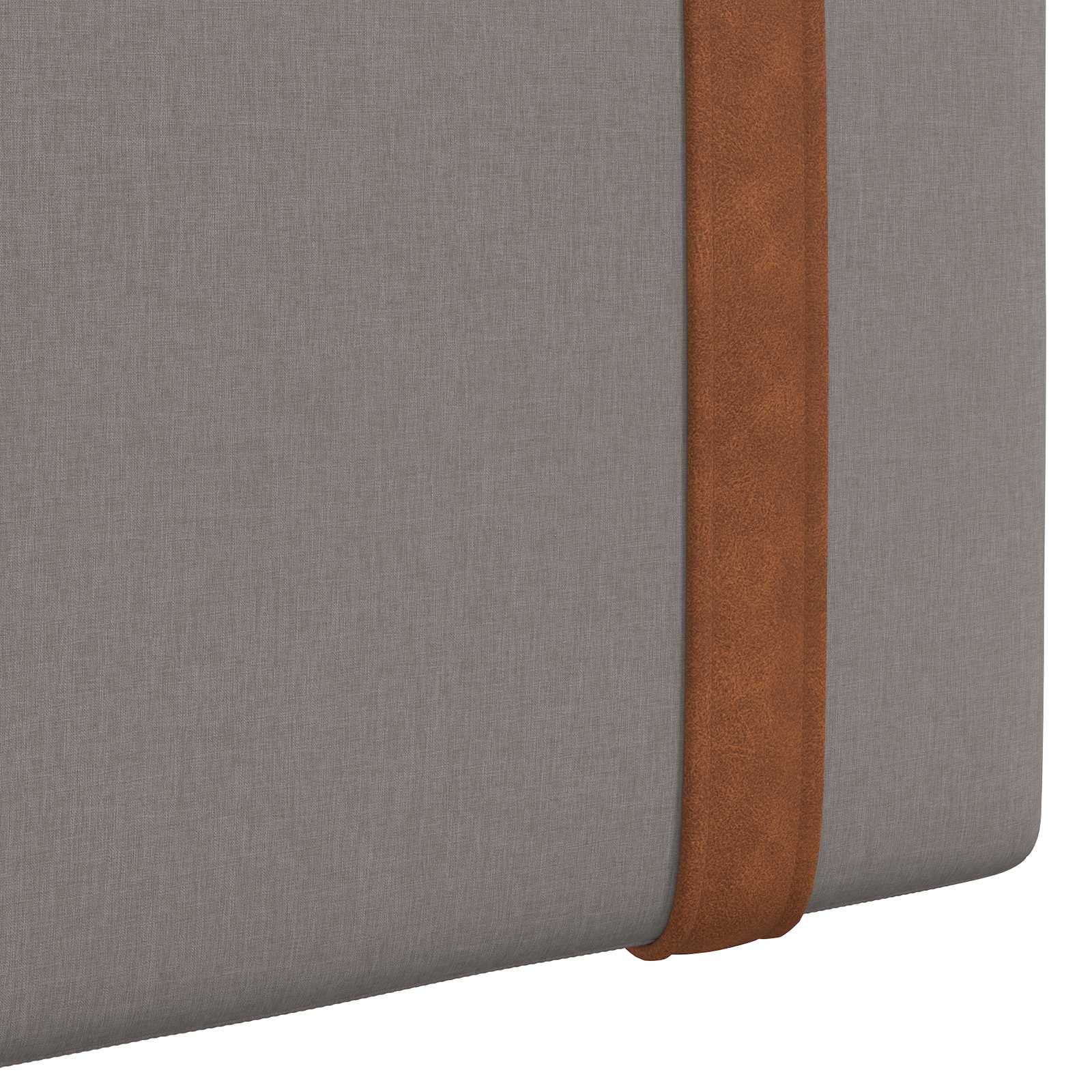 Tête de lit suspendue Avec lumière LED Taupe PU antique - XIOS