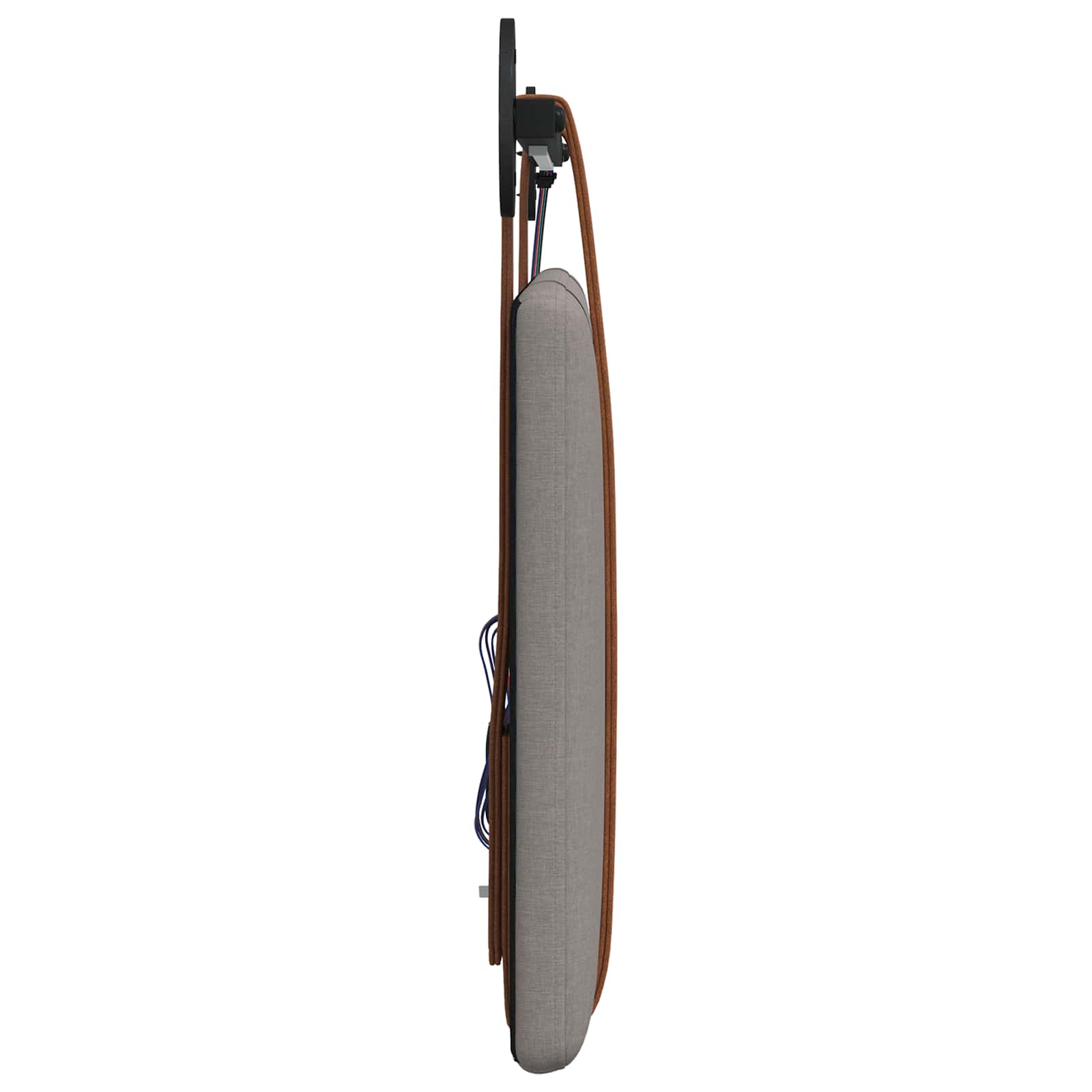 Tête de lit suspendue Avec lumière LED Taupe PU antique - XIOS