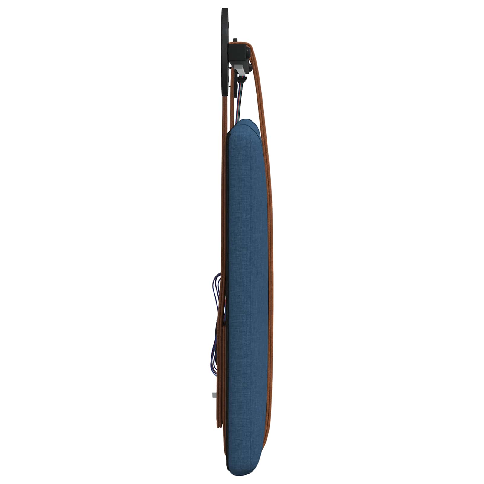 Tête de lit suspendue Avec lumière LED Bleu PU antique - XIOS