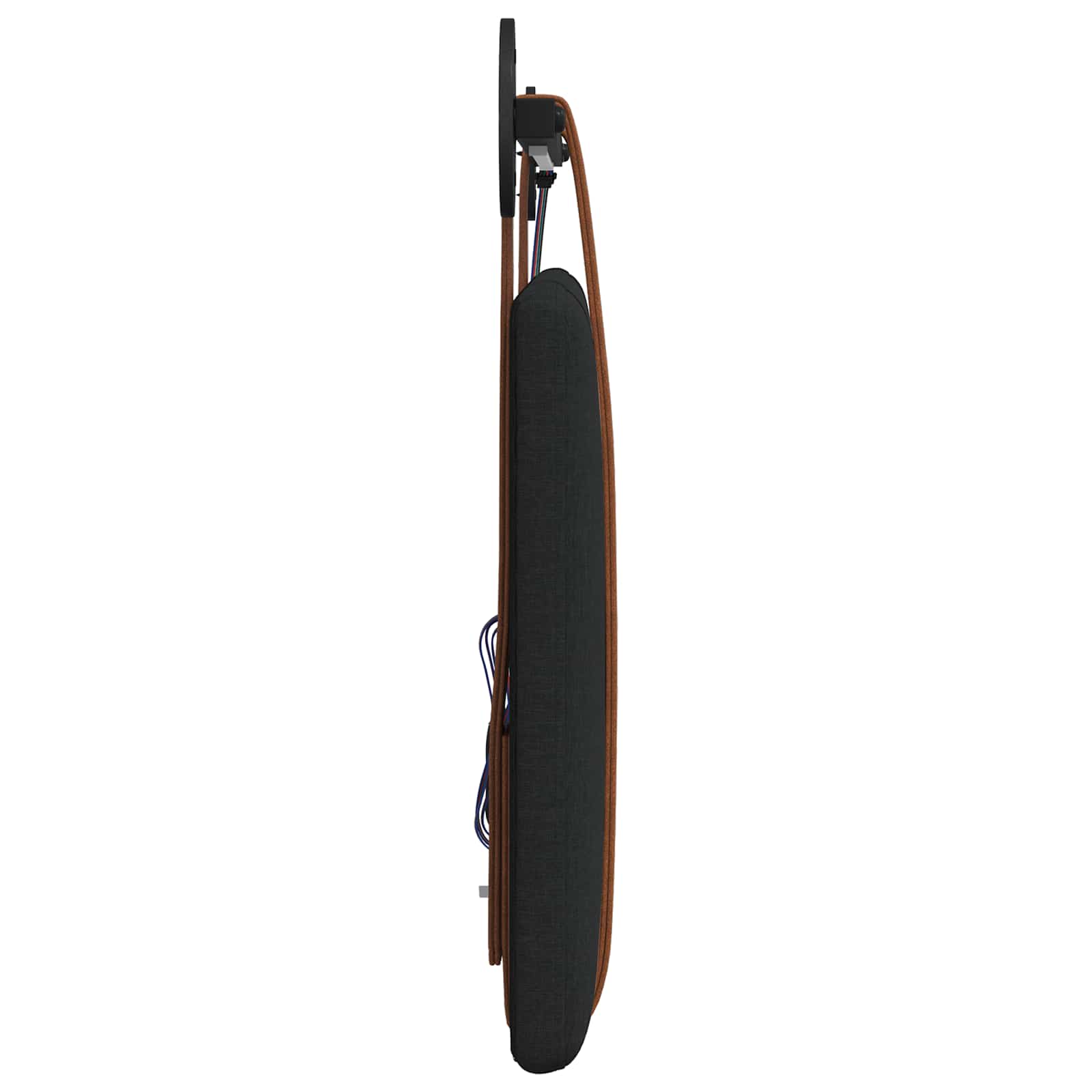 Tête de lit suspendue Avec lumière LED Noir PU antique - XIOS