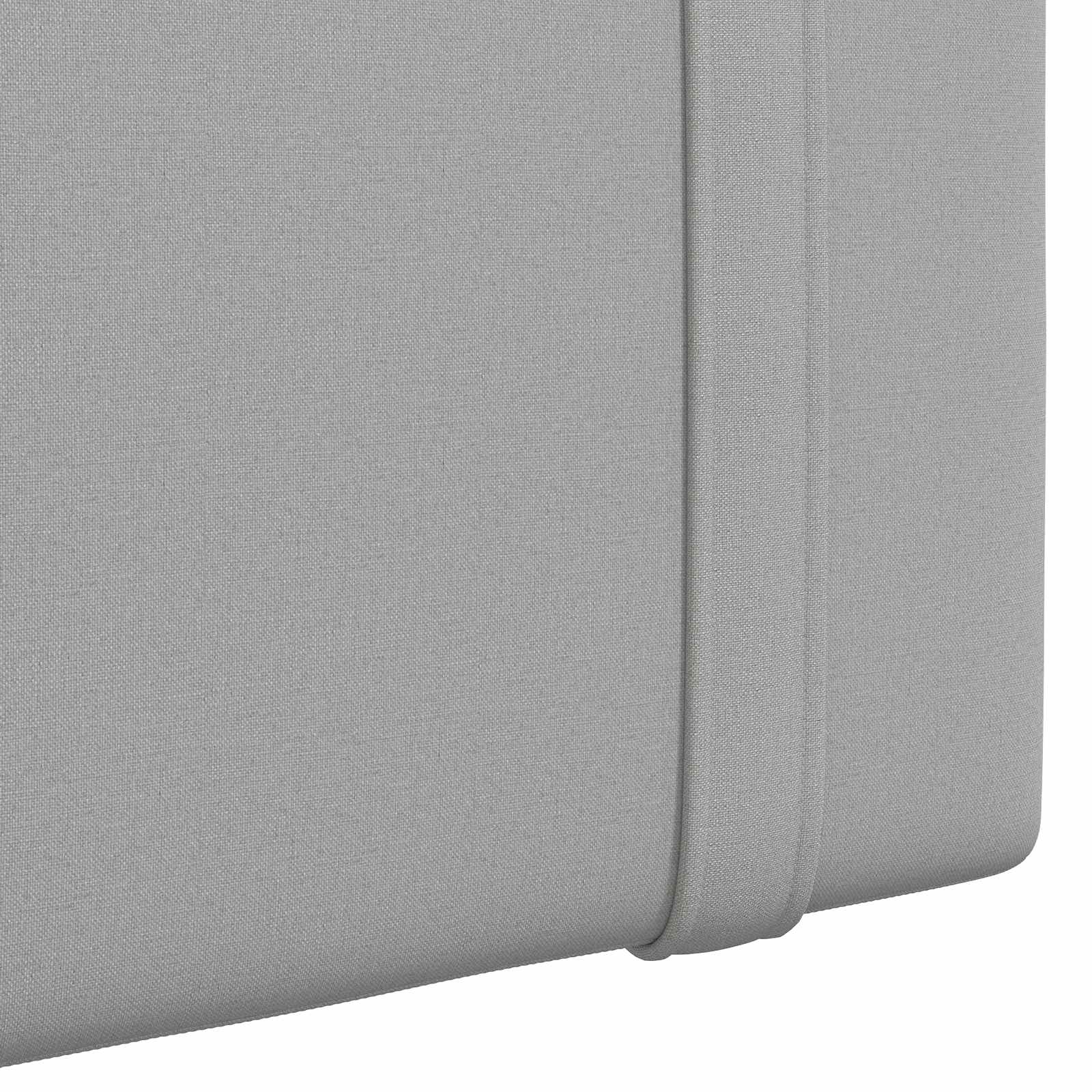 Tête de lit suspendue Avec lumière LED Gris nuage Tissu - XIOS