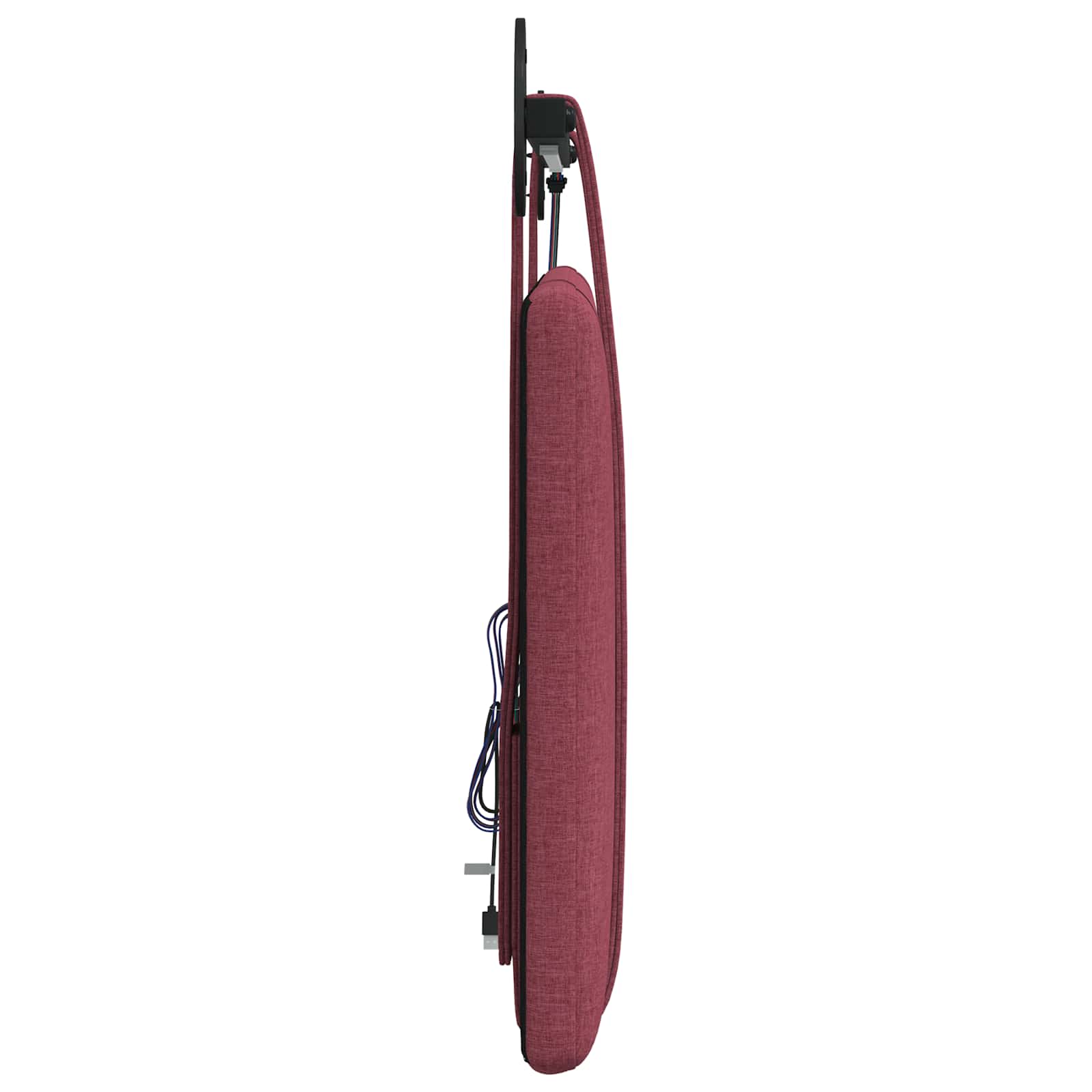Tête de lit suspendue Avec lumière LED Bordeaux Tissu - XIOS