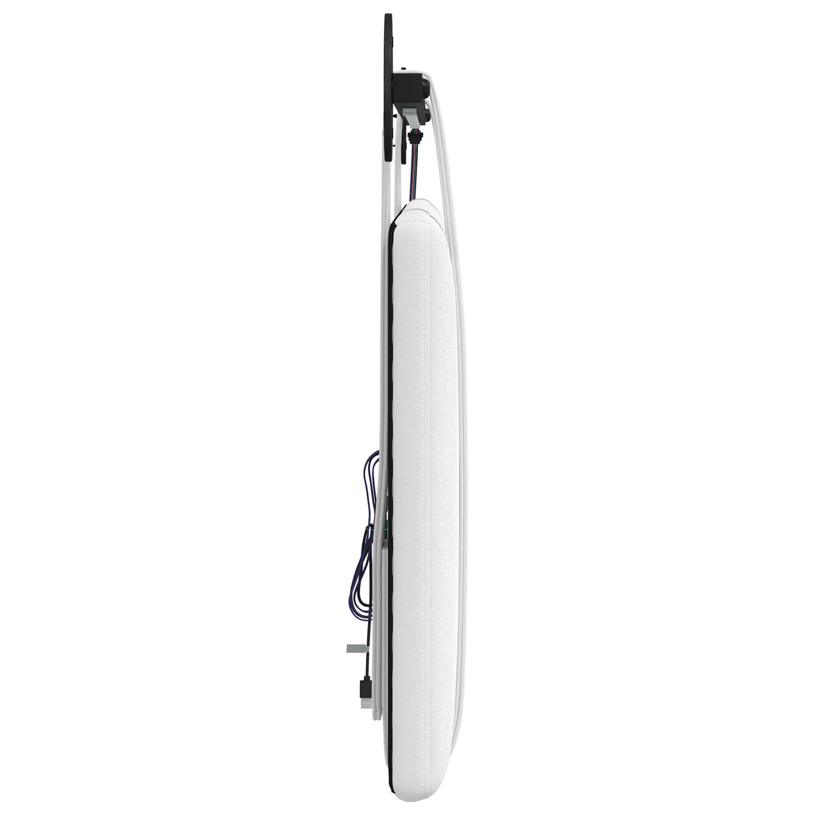 Tête de lit suspendue Avec lumière LED Blanc Tissu - XIOS