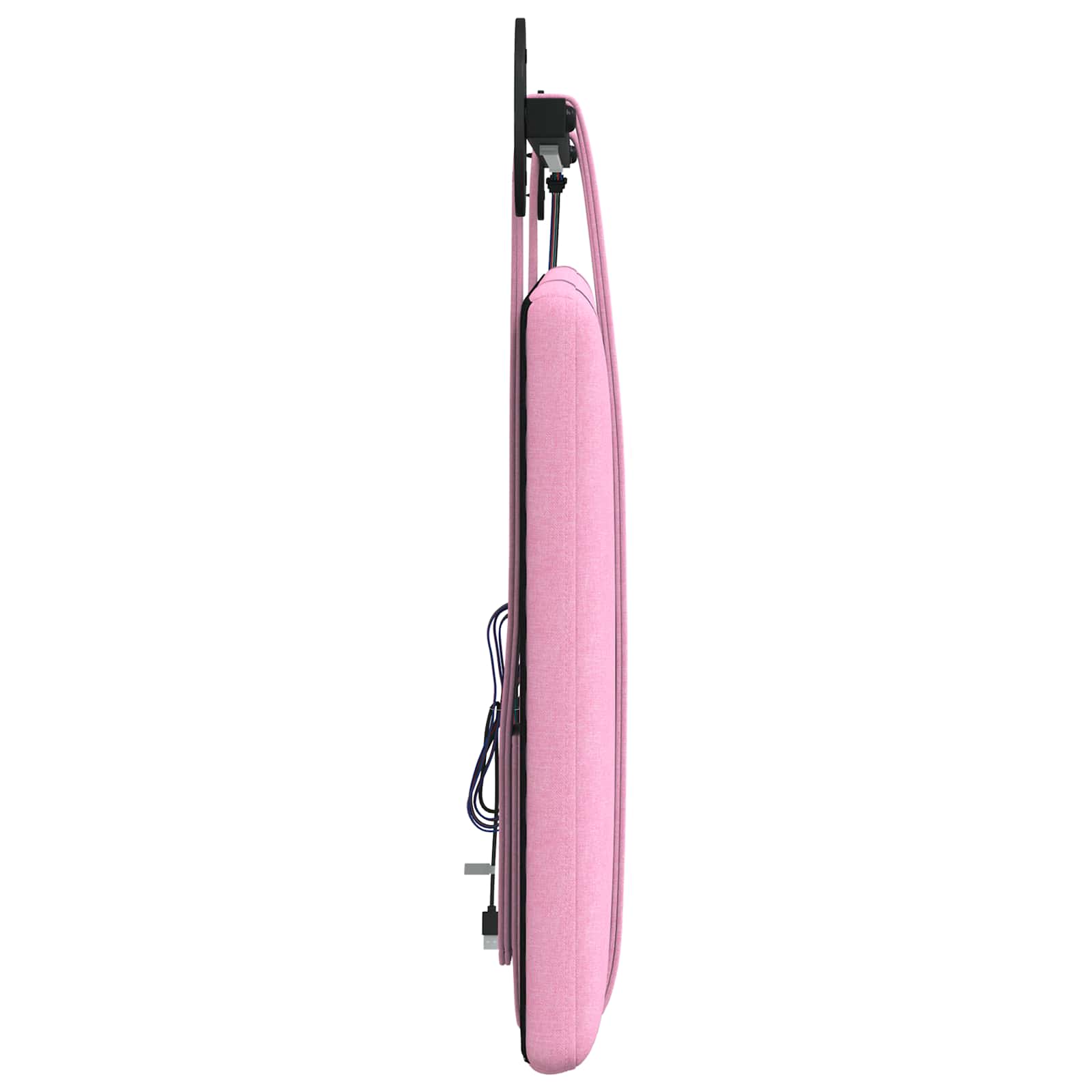 Tête de lit suspendue Avec lumière LED Rose Tissu - XIOS