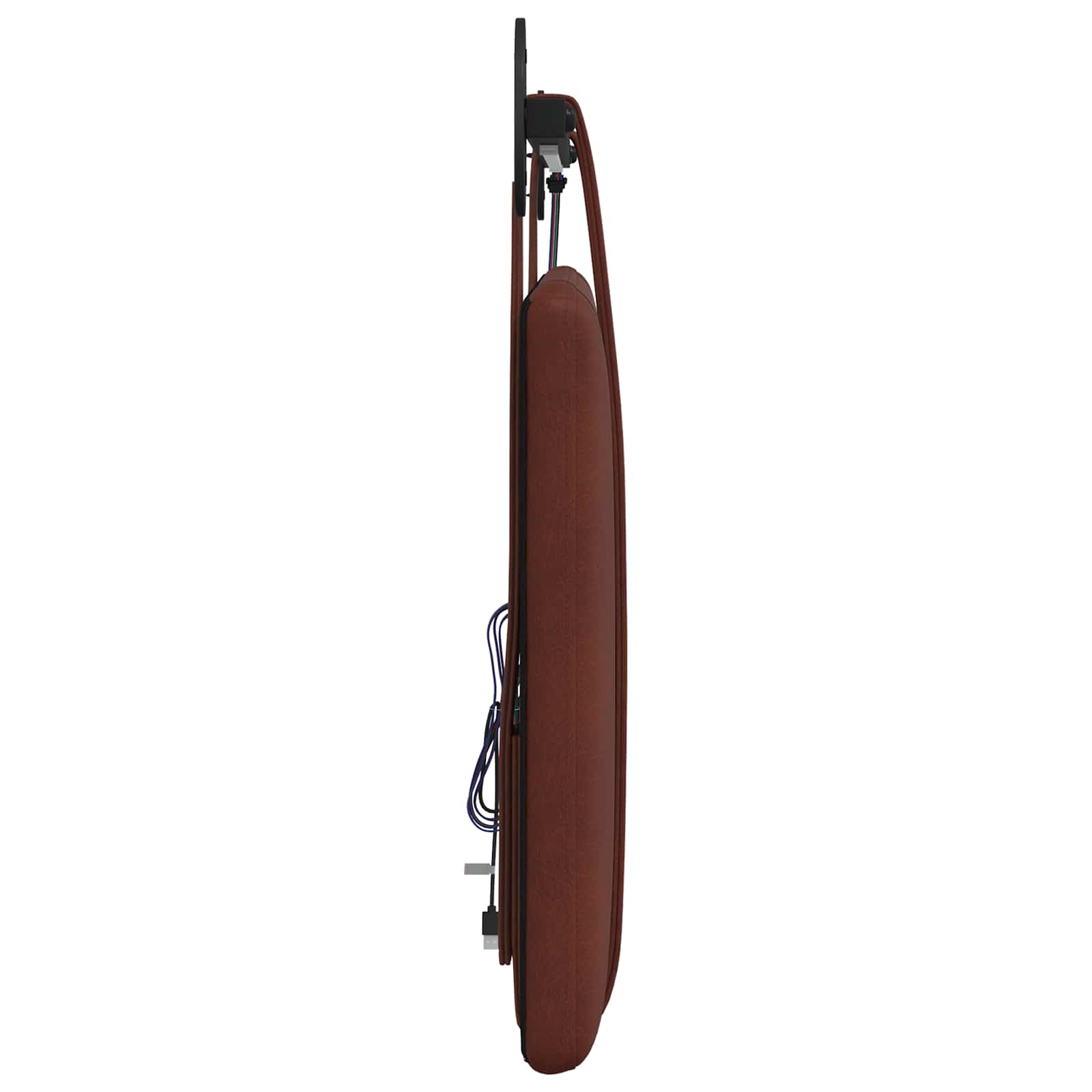 Tête de lit suspendue Avec lumière LED Brun Brillant PU antique - XIOS
