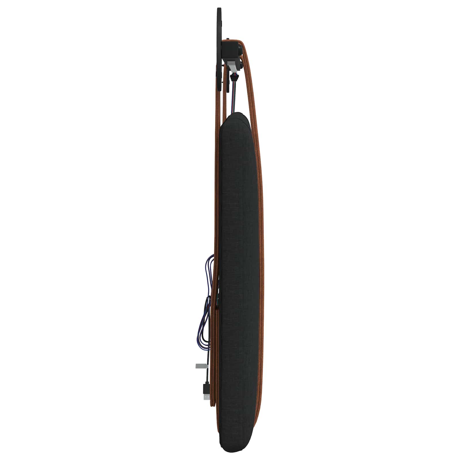 Tête de lit suspendue Avec lumière LED Noir PU antique - XIOS