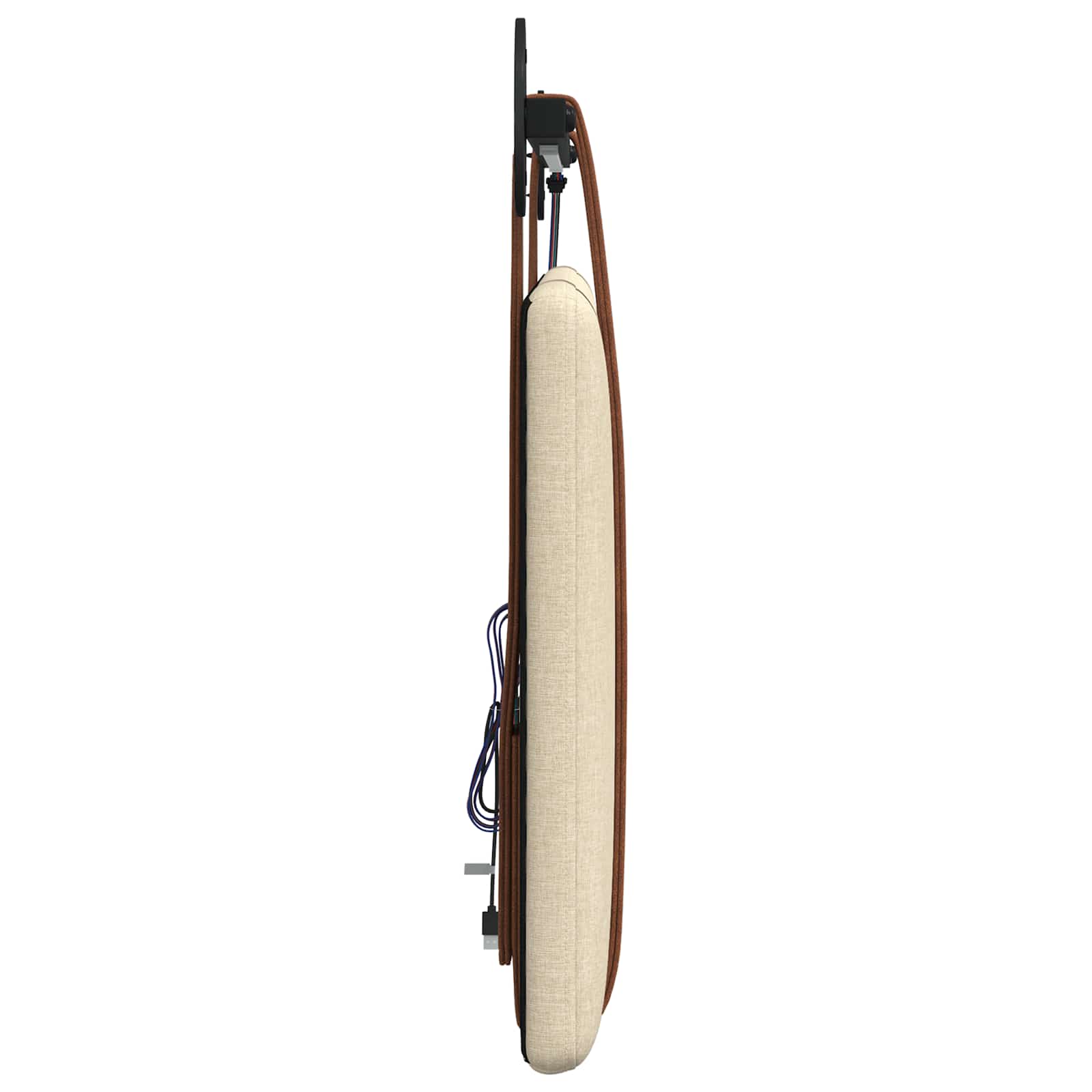 Tête de lit suspendue Avec lumière LED Crème PU antique - XIOS