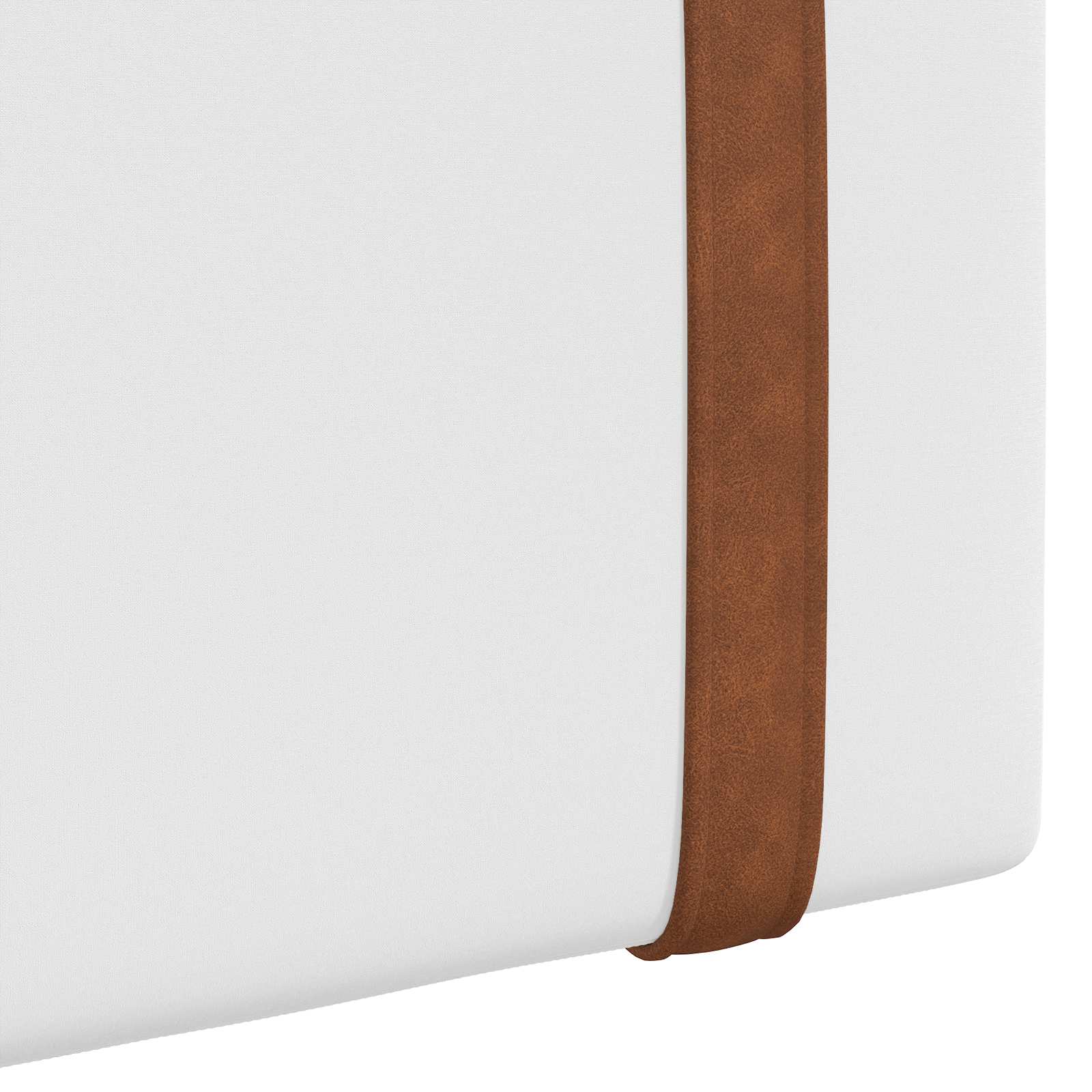 Tête de lit suspendue Avec lumière LED Blanc PU antique - XIOS