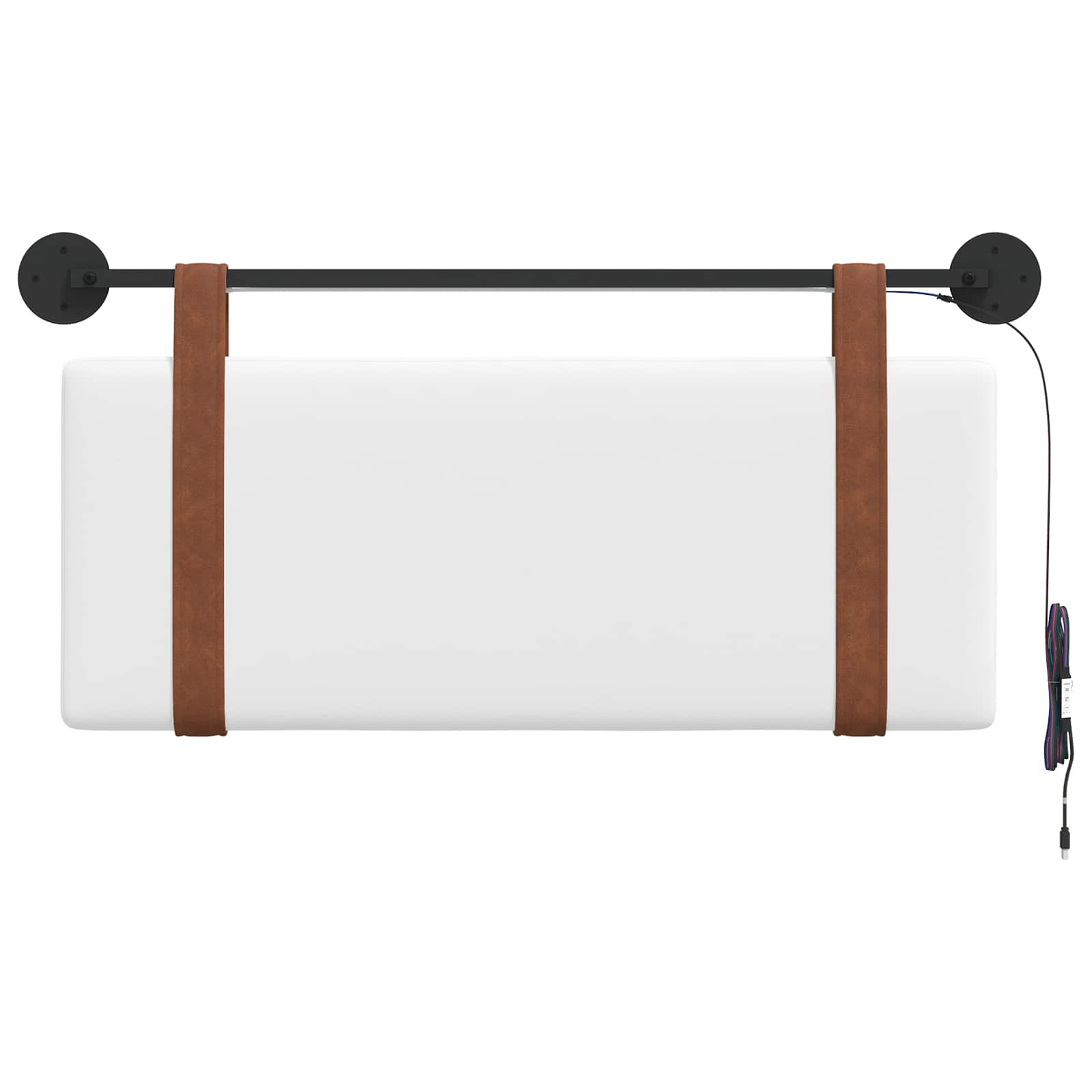 Tête de lit suspendue Avec lumière LED Blanc PU antique - XIOS