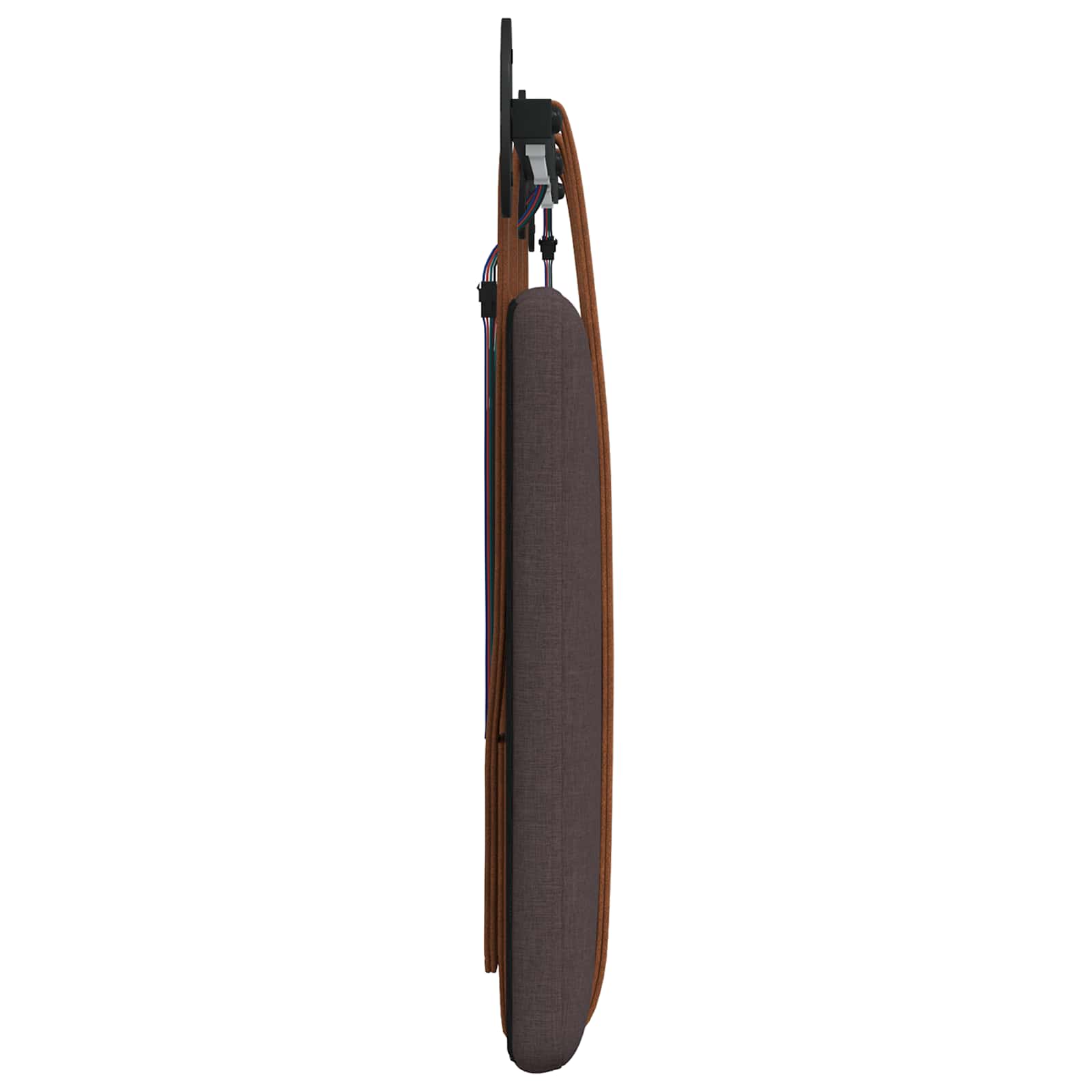 Tête de lit suspendue Avec lumière LED Marron foncé PU antique - XIOS