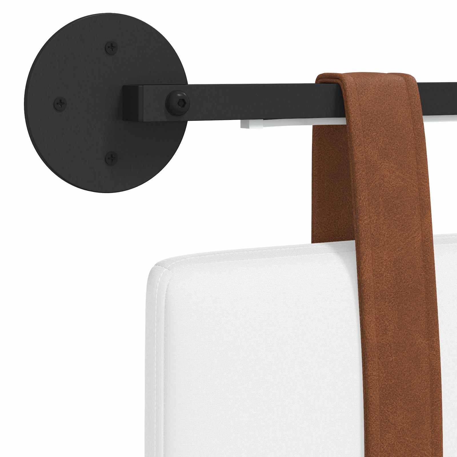 Tête de lit suspendue Avec lumière LED Blanc PU antique - XIOS