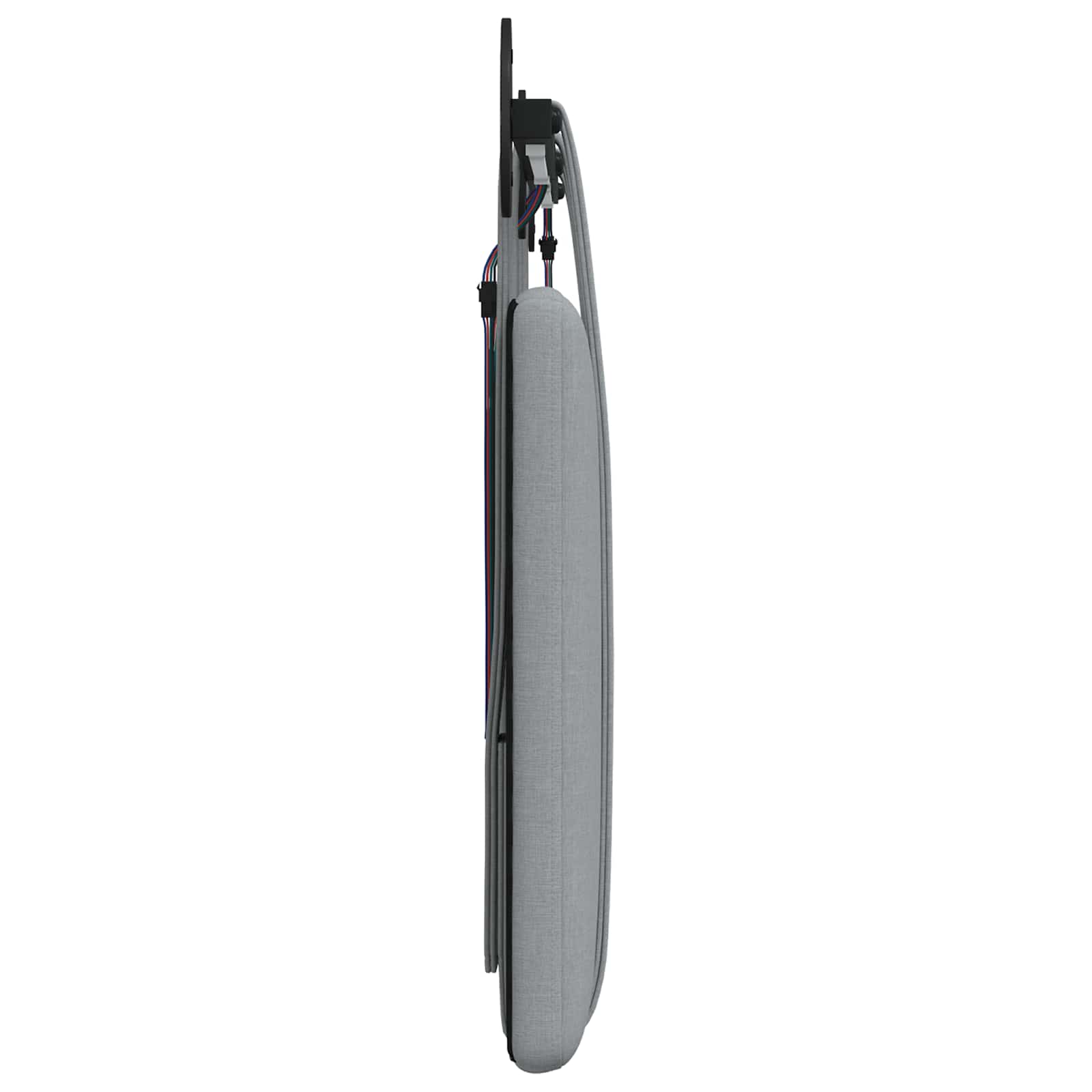 Tête de lit suspendue Avec lumière LED Gris clair Tissu - XIOS