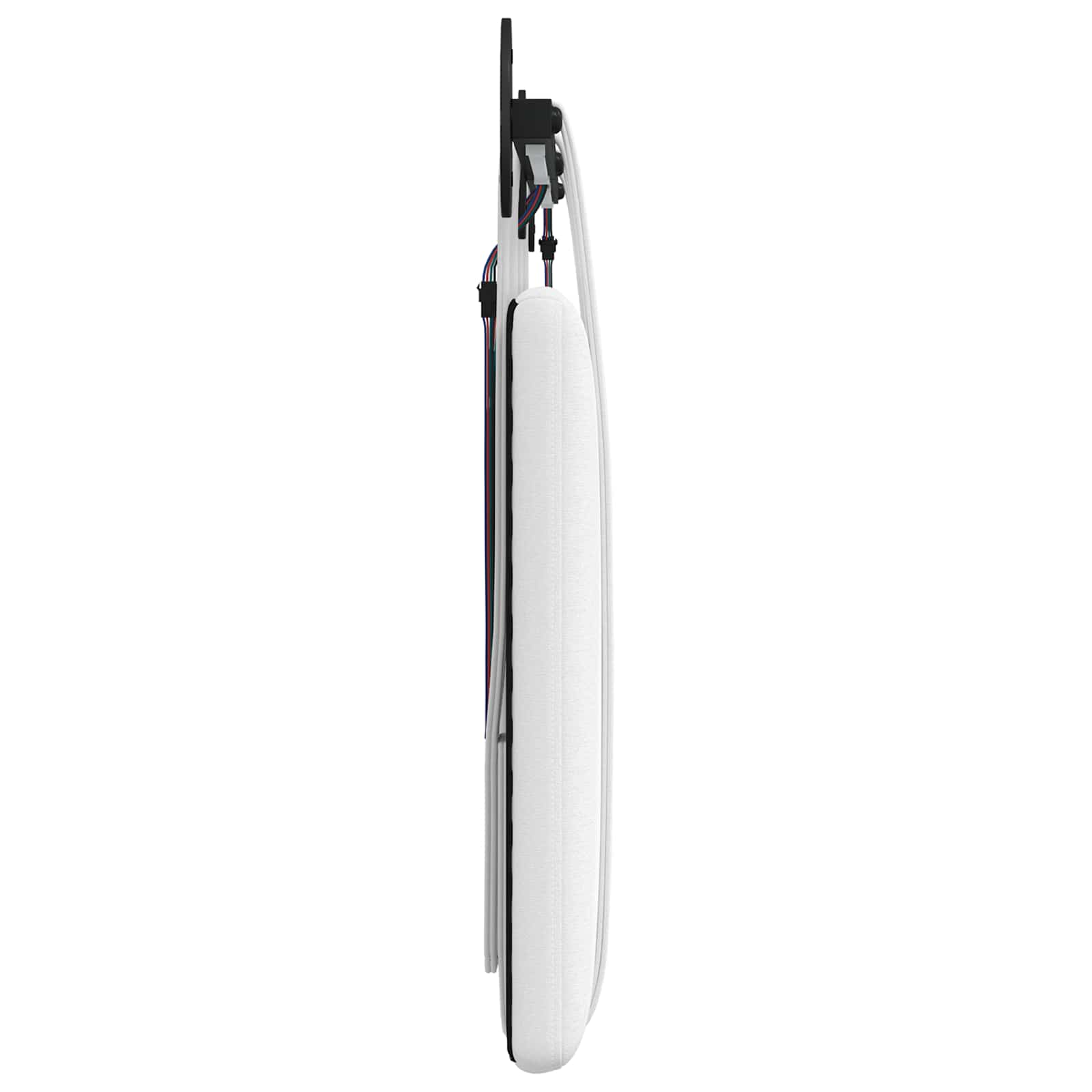 Tête de lit suspendue Avec lumière LED Blanc Tissu - XIOS