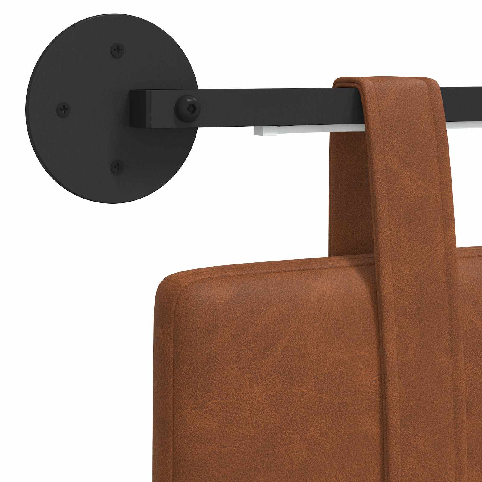 Tête de lit suspendue Avec lumière LED Marron PU antique - XIOS