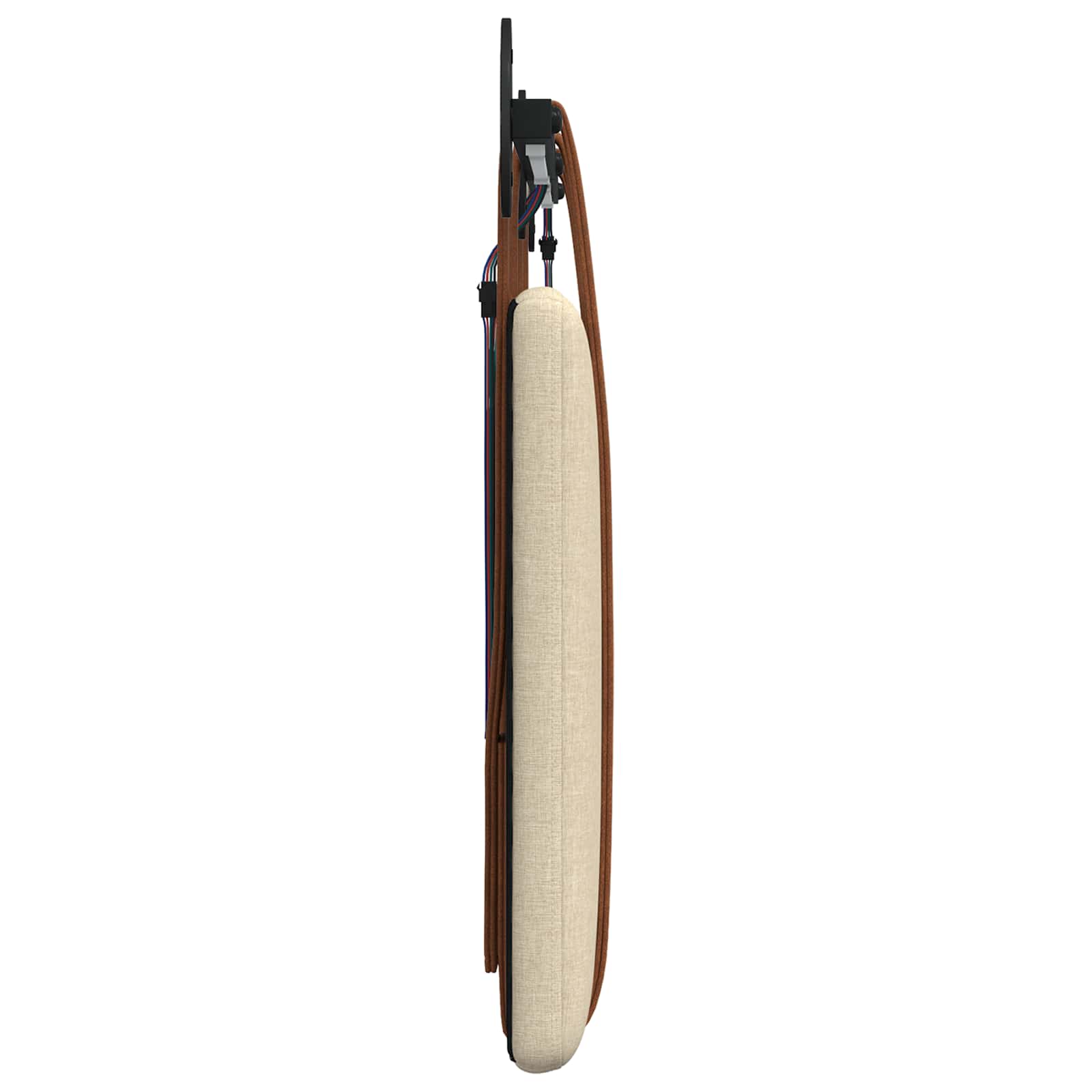 Tête de lit suspendue Avec lumière LED Crème PU antique - XIOS