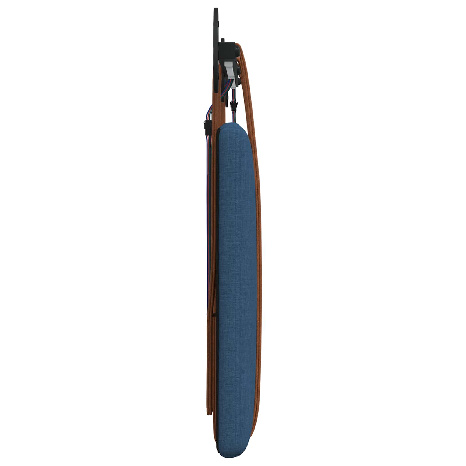 Tête de lit suspendue Avec lumière LED Bleu PU antique - XIOS