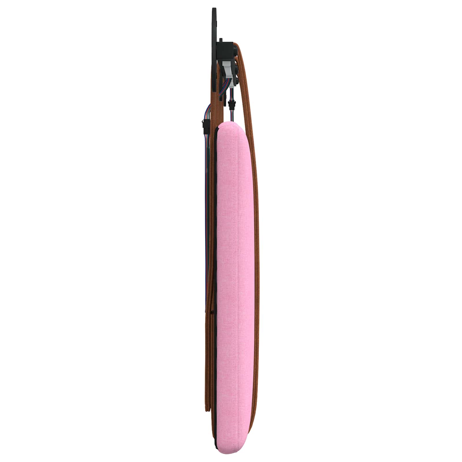 Tête de lit suspendue Avec lumière LED Rose PU antique - XIOS