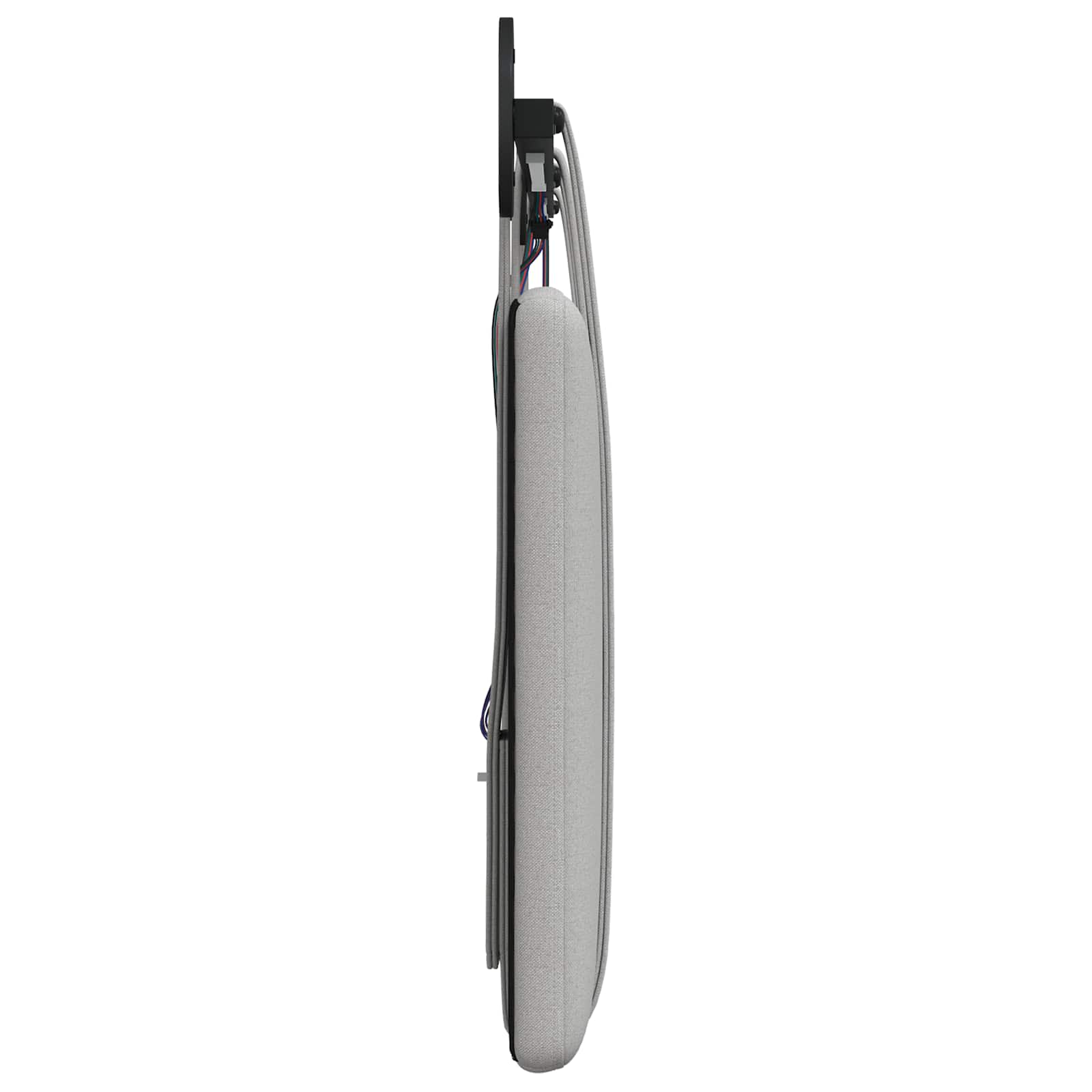 Tête de lit suspendue Avec lumière LED Gris nuage Tissu - XIOS