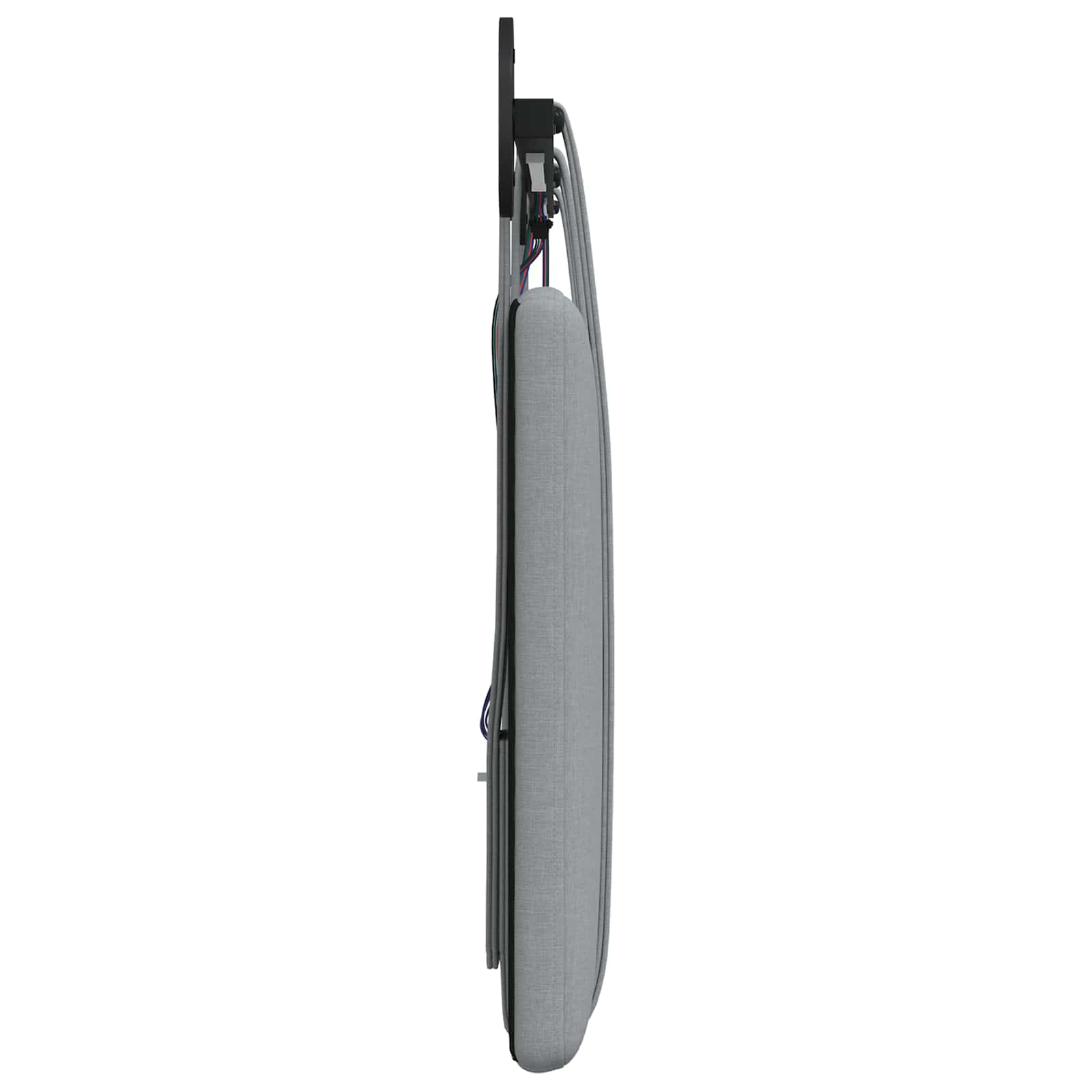 Tête de lit suspendue Avec lumière LED Gris clair Tissu - XIOS