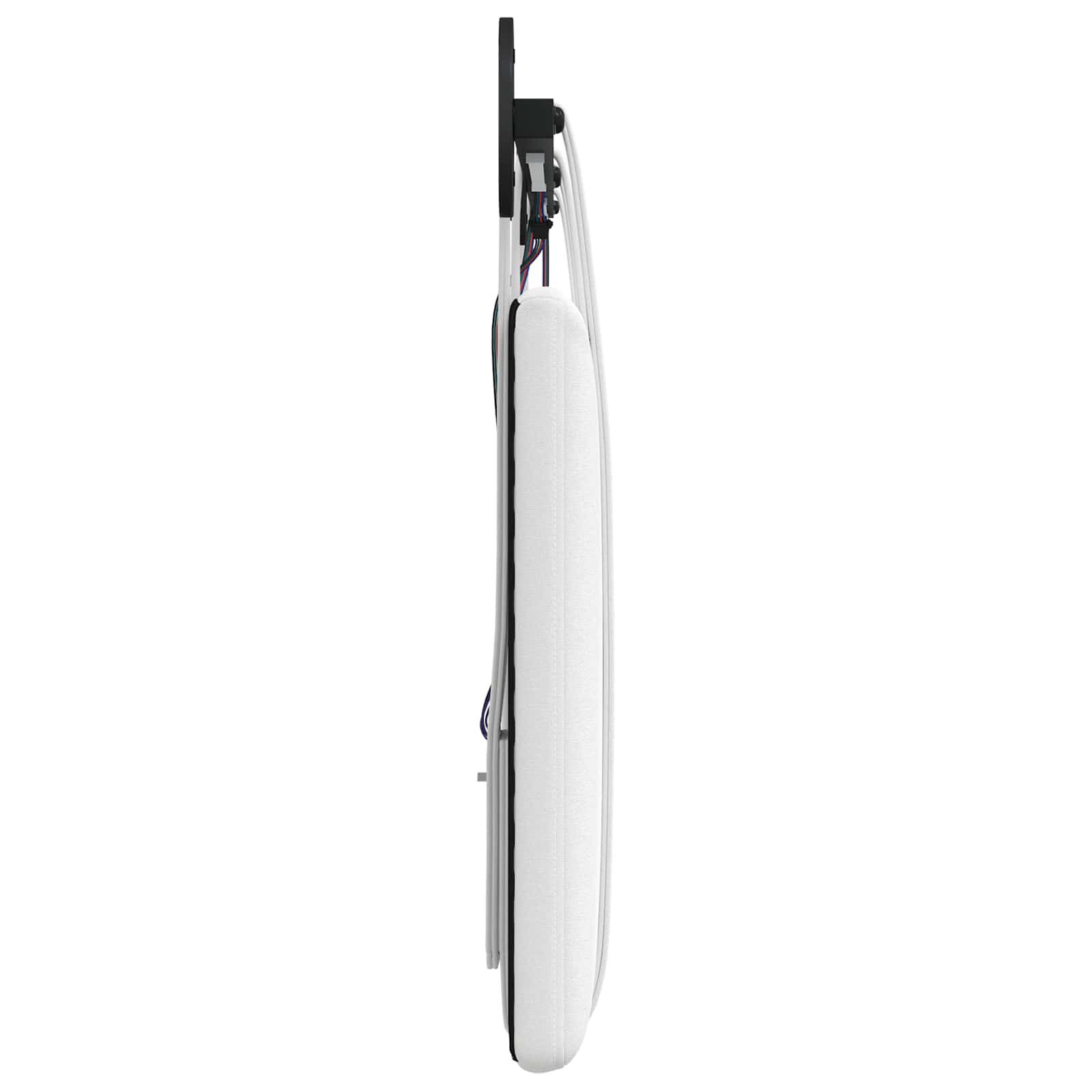 Tête de lit suspendue Avec lumière LED Blanc Tissu - XIOS