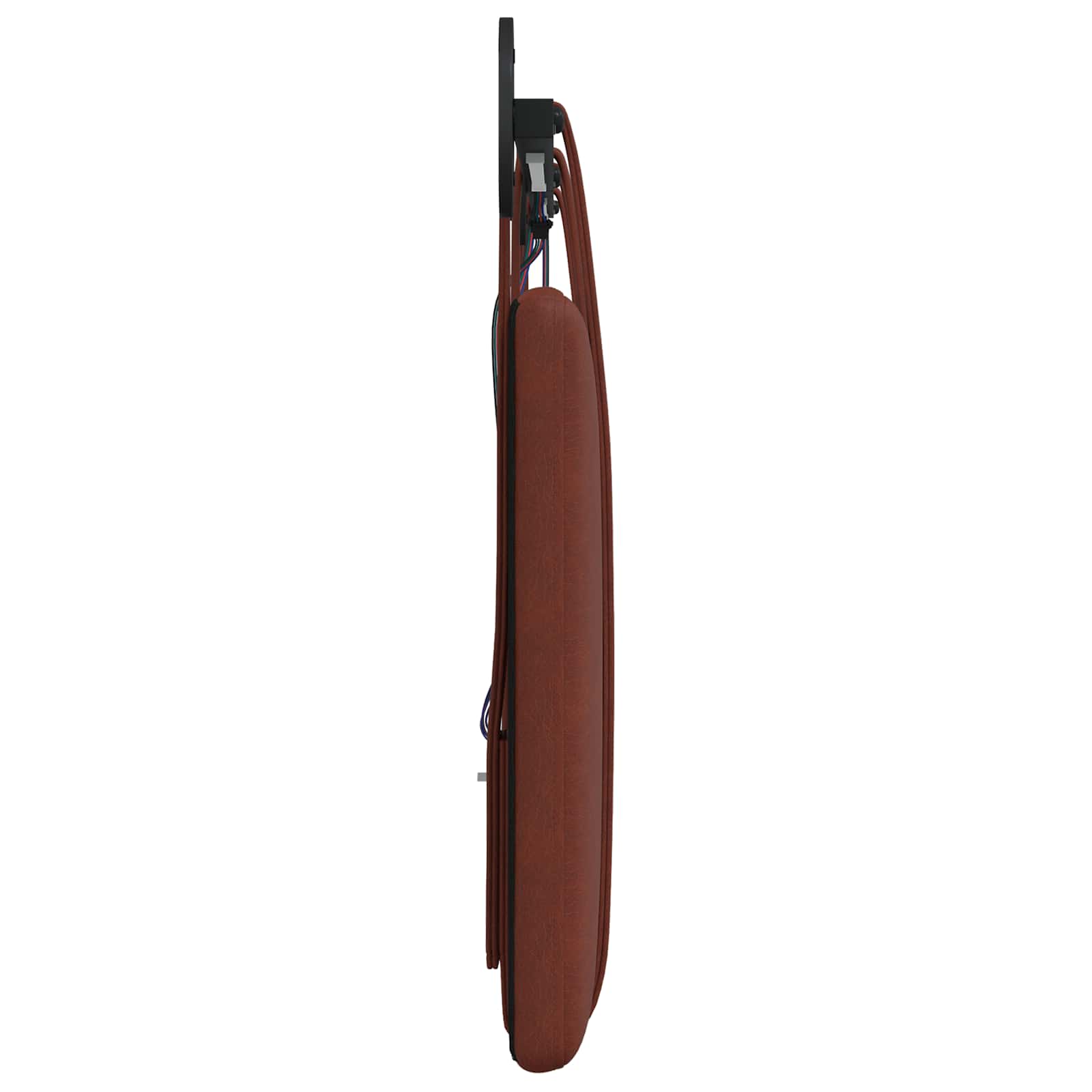 Tête de lit suspendue Avec lumière LED Brun Brillant PU antique - XIOS