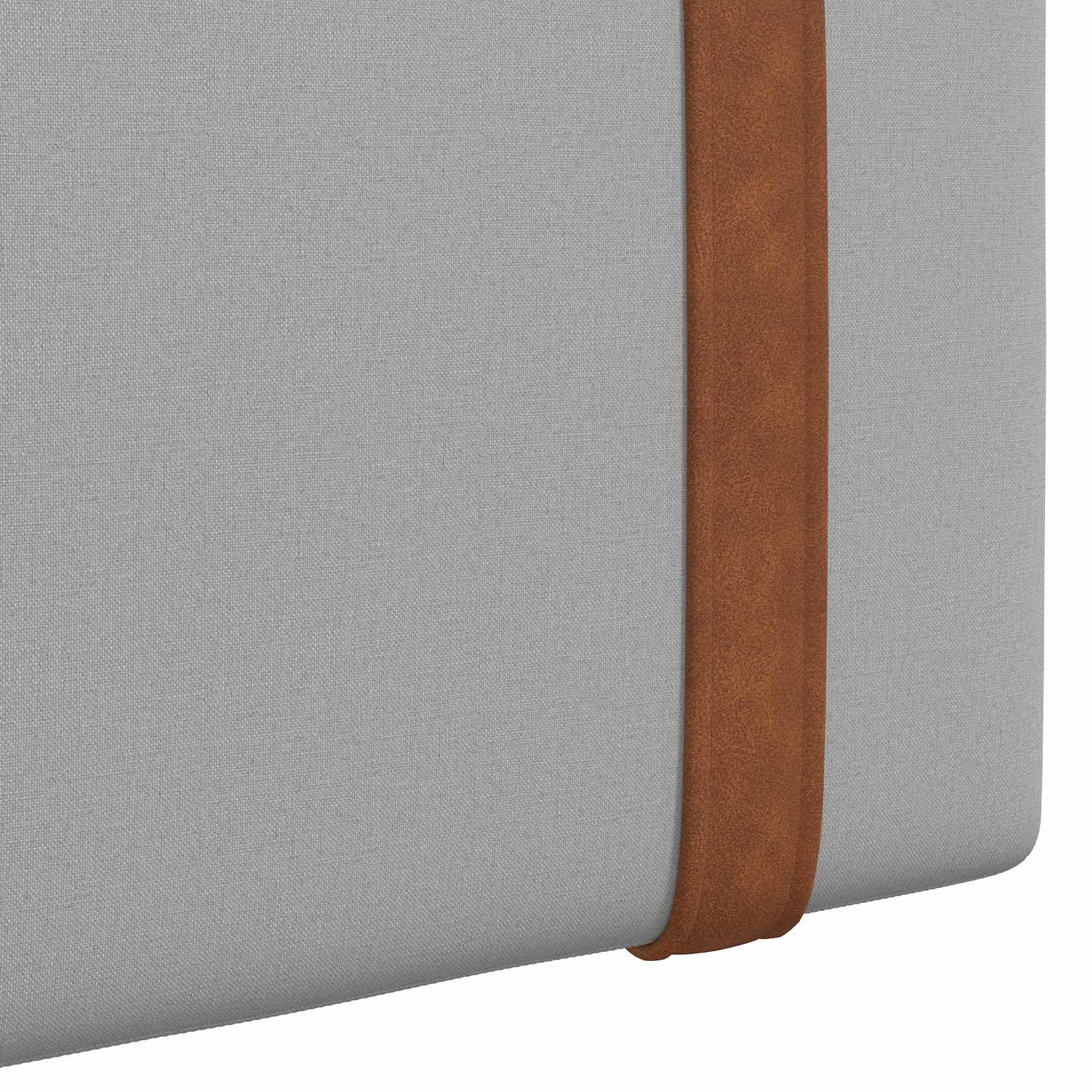 Tête de lit suspendue Avec lumière LED Gris nuage PU antique - XIOS