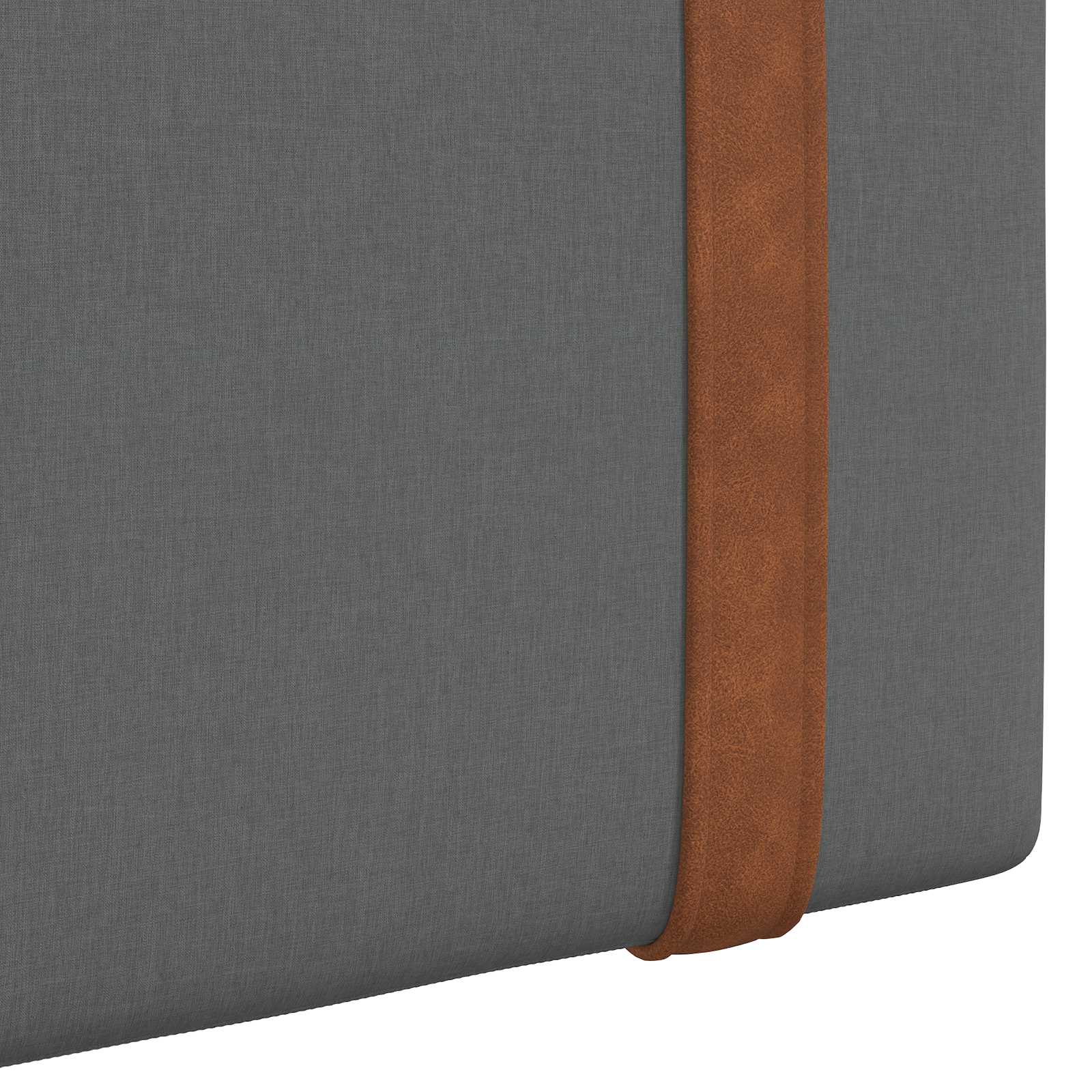 Tête de lit suspendue Avec lumière LED Gris foncé PU antique - XIOS