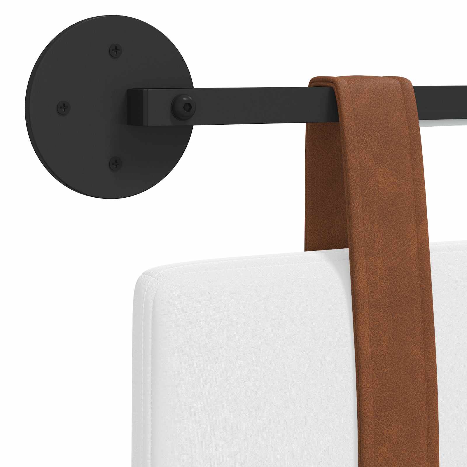 Tête de lit suspendue Avec lumière LED Blanc PU antique - XIOS