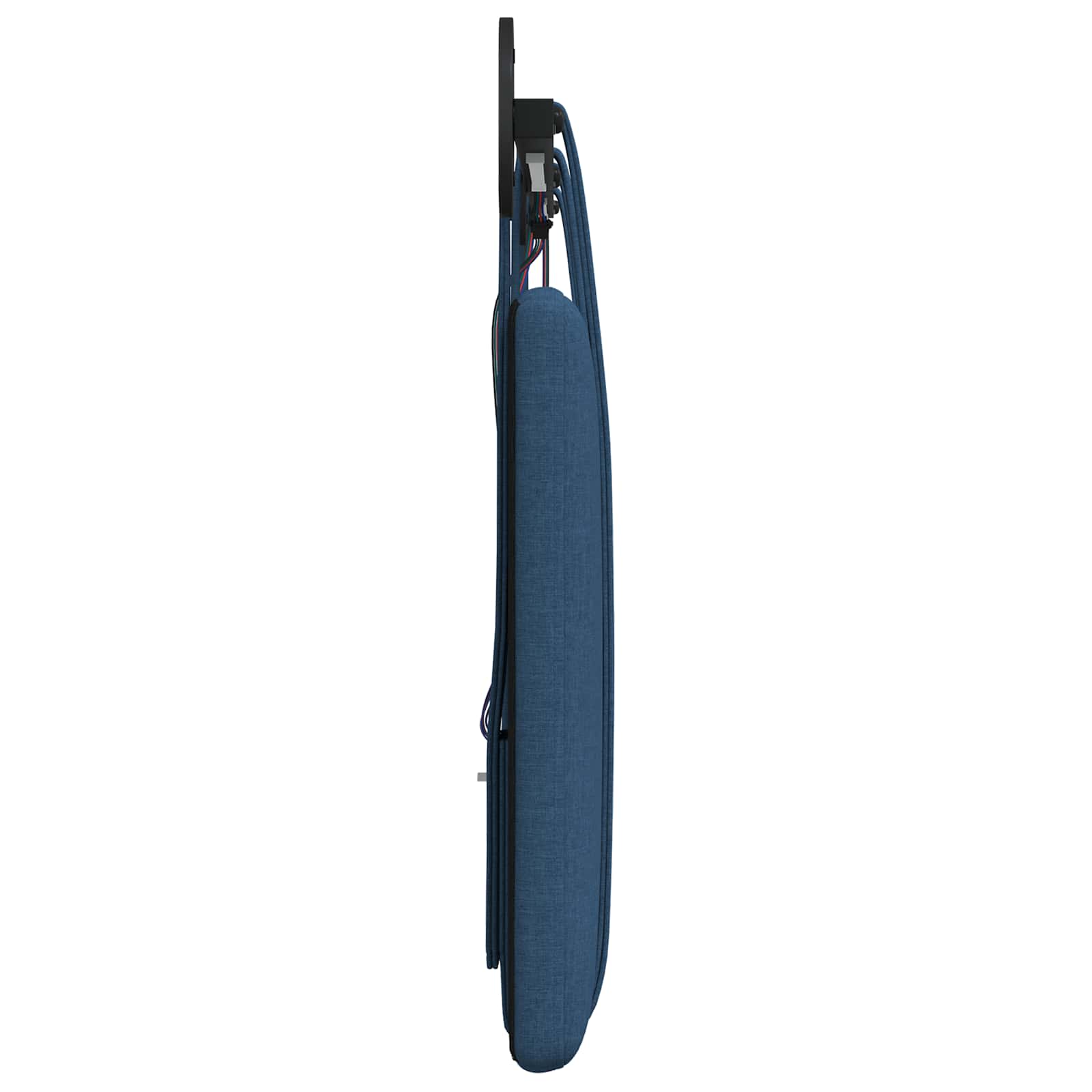 Tête de lit suspendue Avec lumière LED Bleu Tissu - XIOS
