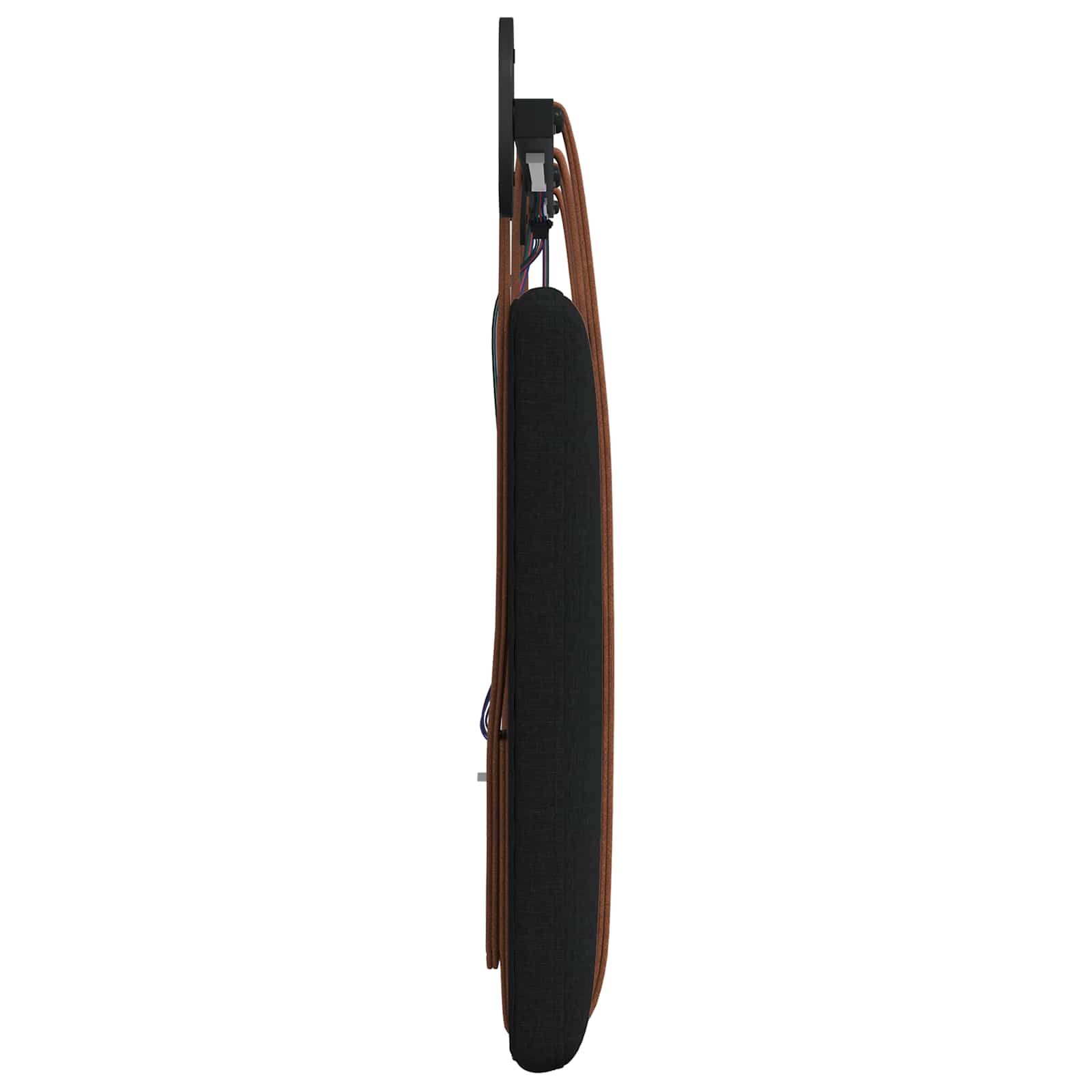Tête de lit suspendue Avec lumière LED Noir PU antique - XIOS