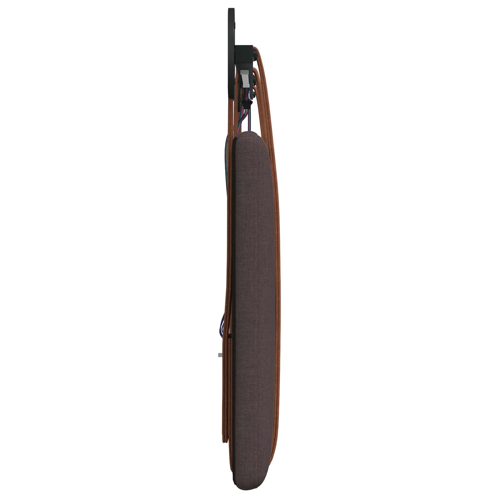 Tête de lit suspendue Avec lumière LED Marron foncé PU antique - XIOS