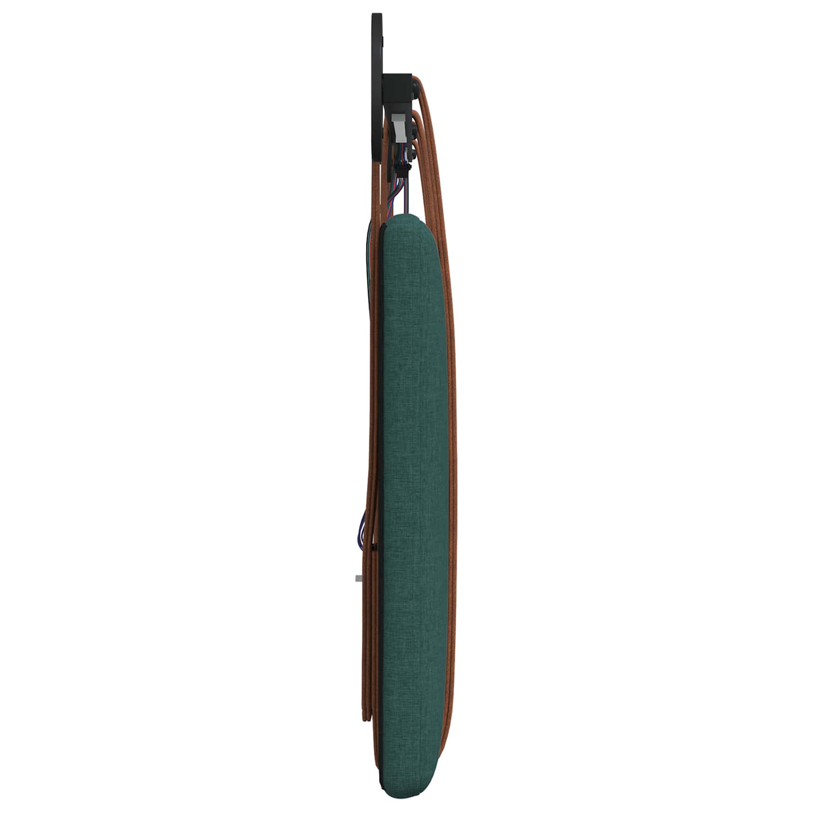 Tête de lit suspendue Avec lumière LED Vert foncé PU antique - XIOS