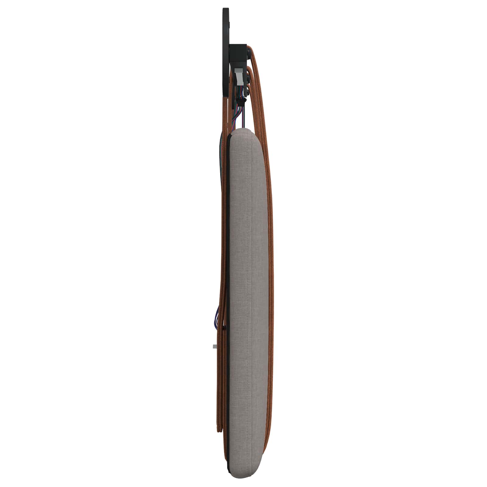 Tête de lit suspendue Avec lumière LED Taupe PU antique - XIOS