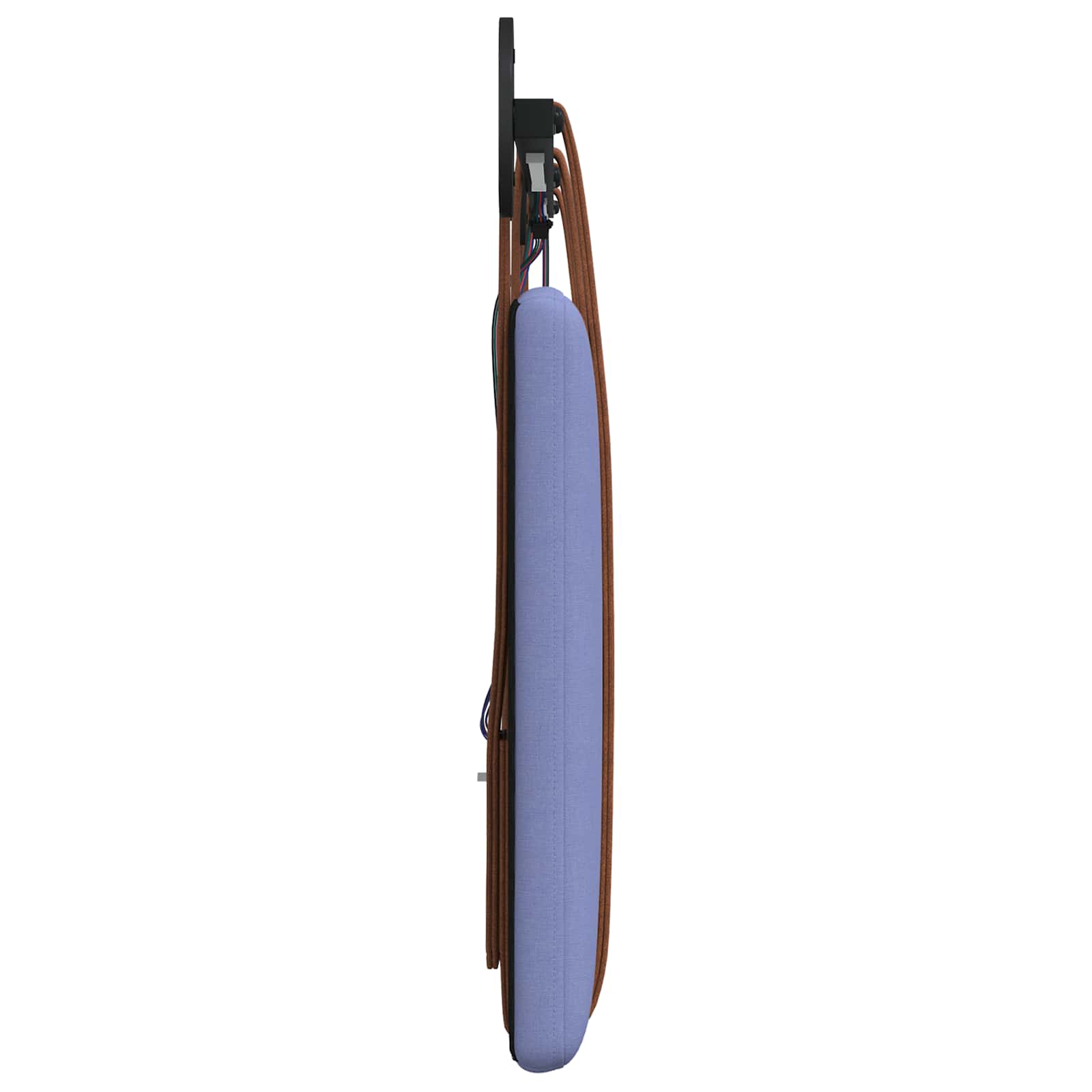 Tête de lit suspendue Avec lumière LED Bleu denim PU antique - XIOS