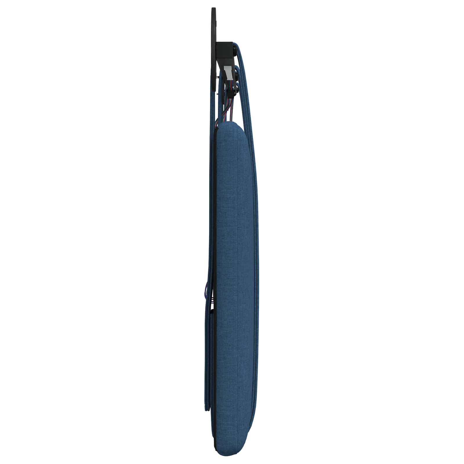 Tête de lit suspendue Avec lumière LED Bleu Tissu - XIOS