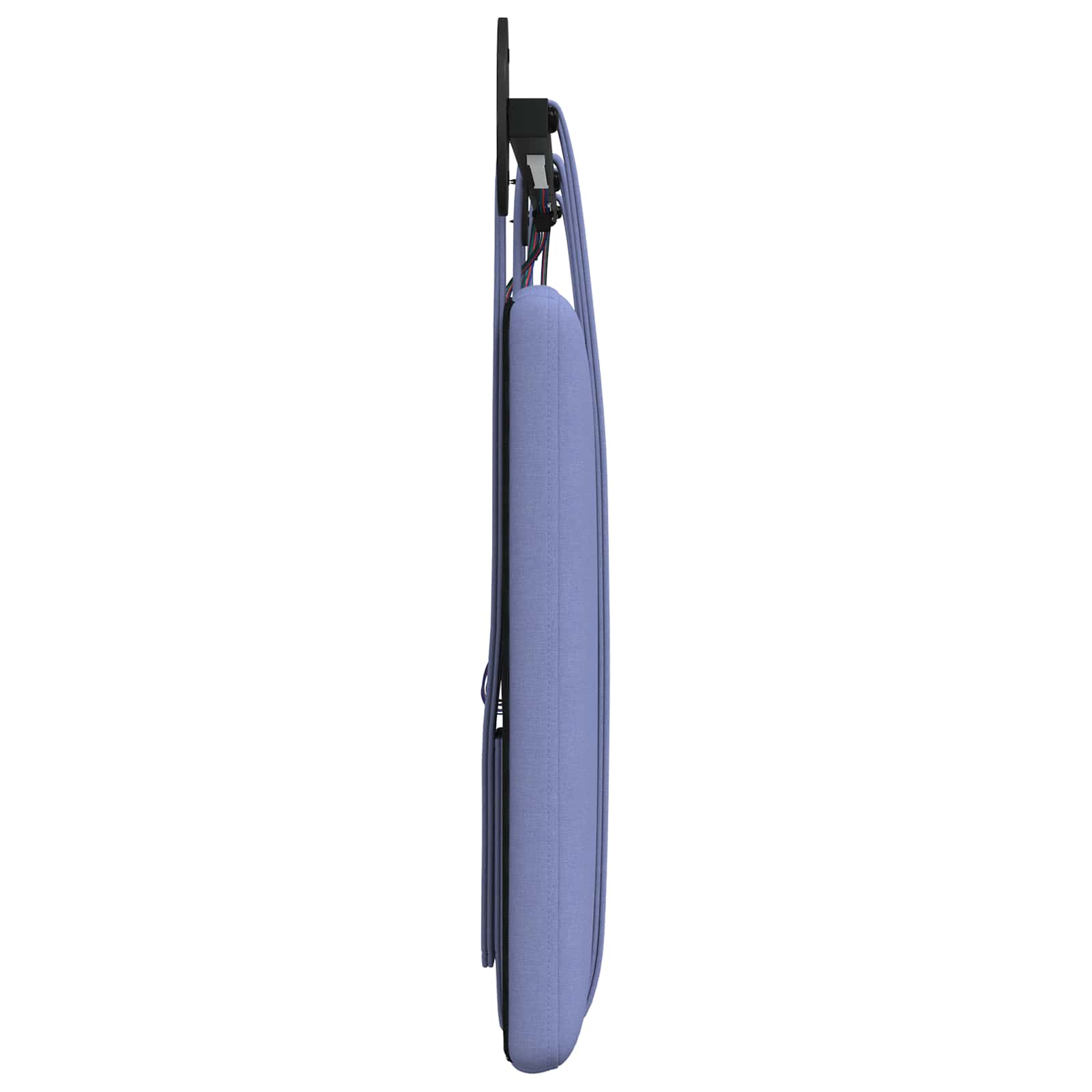 Tête de lit suspendue Avec lumière LED Bleu denim Tissu - XIOS