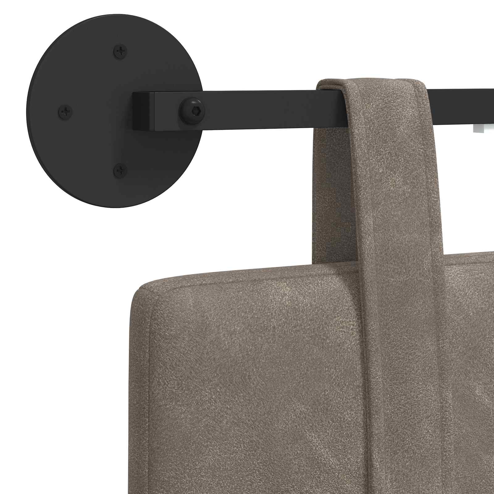Tête de lit suspendue Avec lumière LED Gris PU antique - XIOS