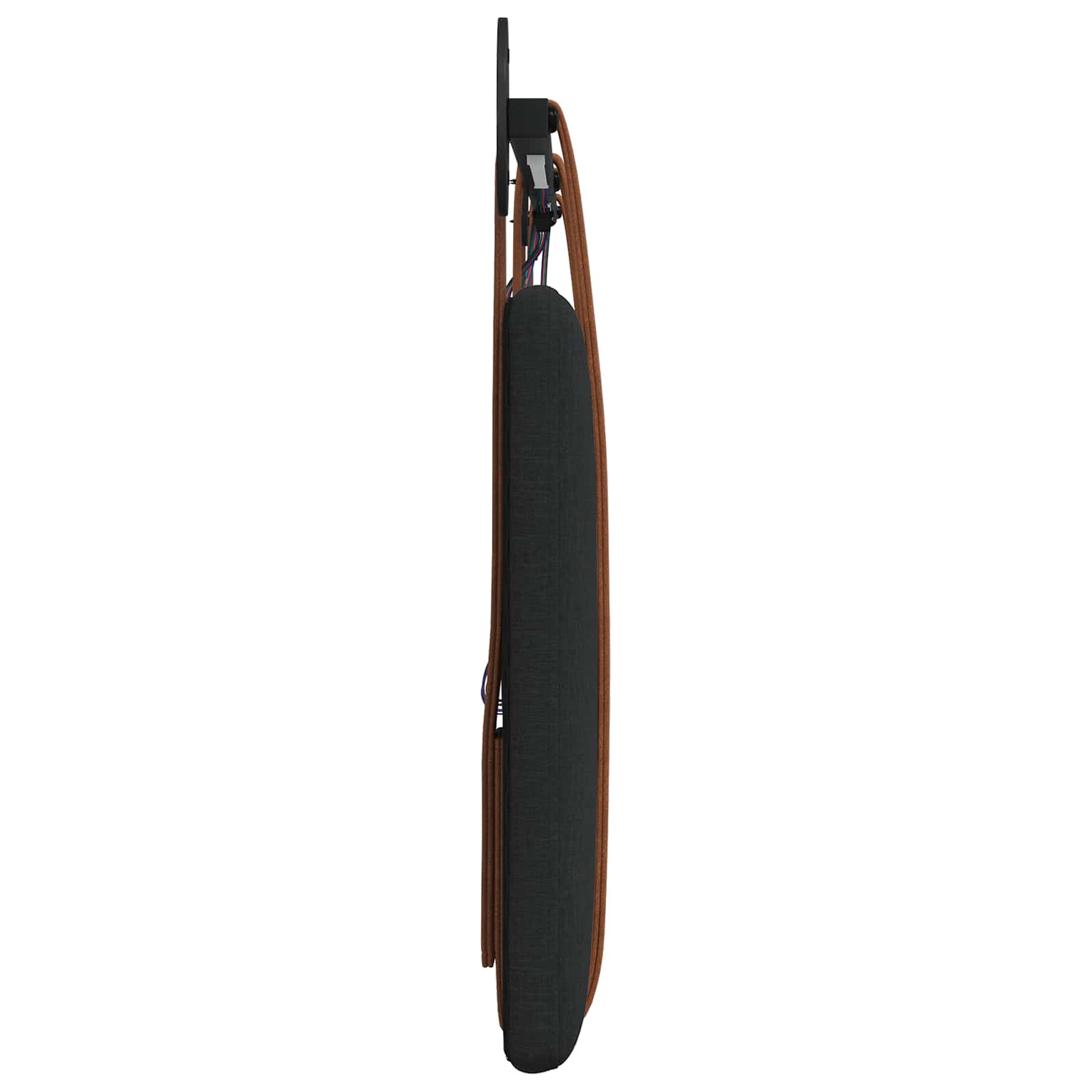 Tête de lit suspendue Avec lumière LED Noir PU antique - XIOS