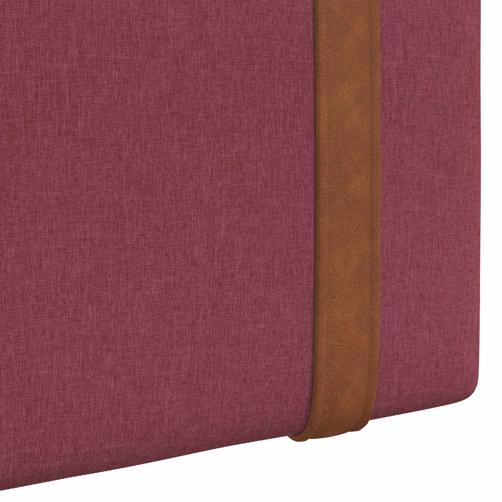 Tête de lit suspendue Avec lumière LED Bordeaux PU antique - XIOS
