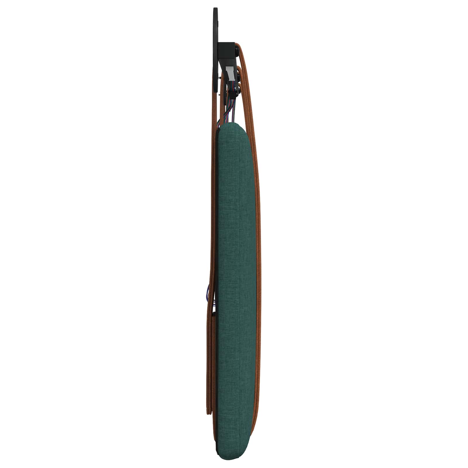 Tête de lit suspendue Avec lumière LED Vert foncé PU antique - XIOS
